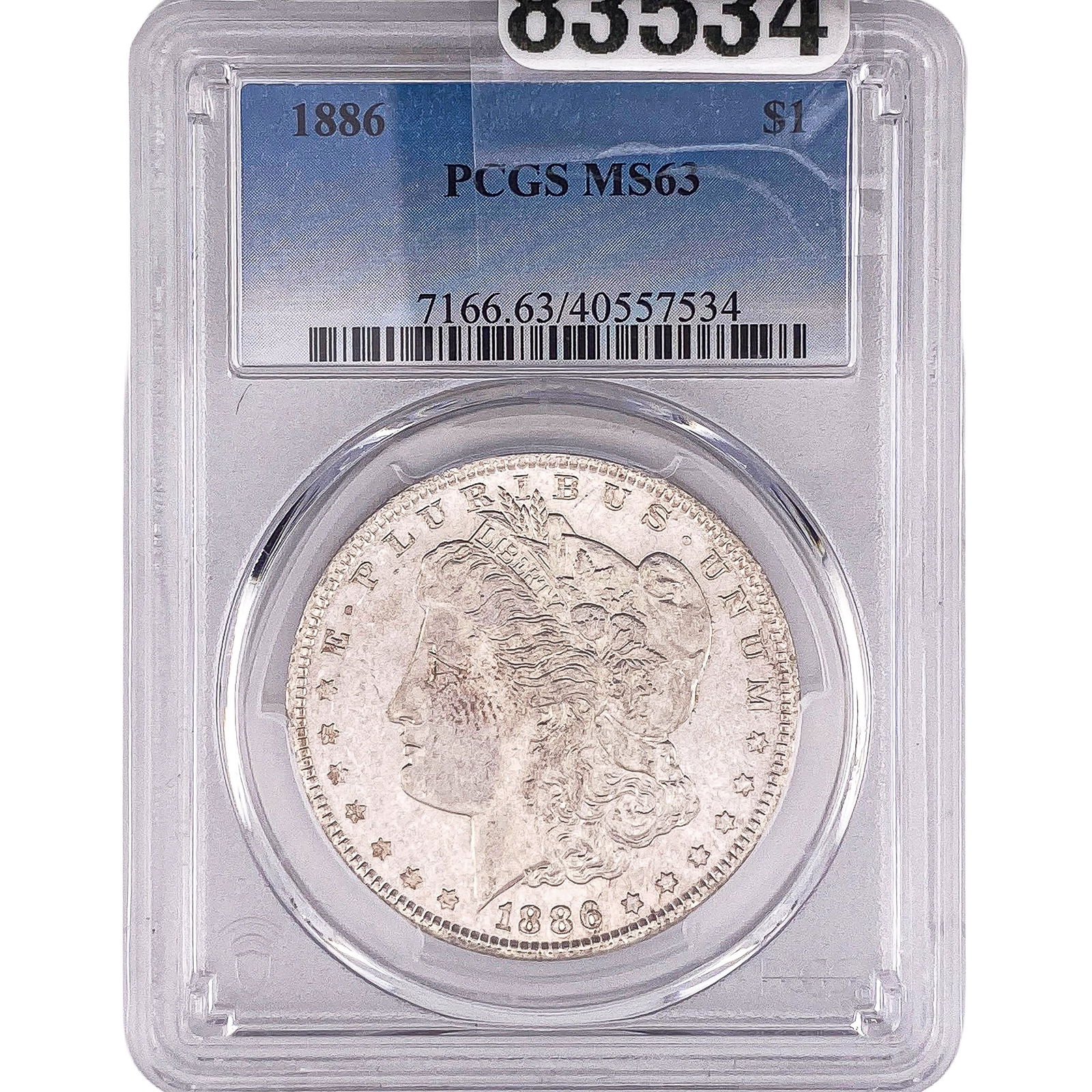 1886 Morgan Silver Dollar PCGS MS63 (1 of 2)