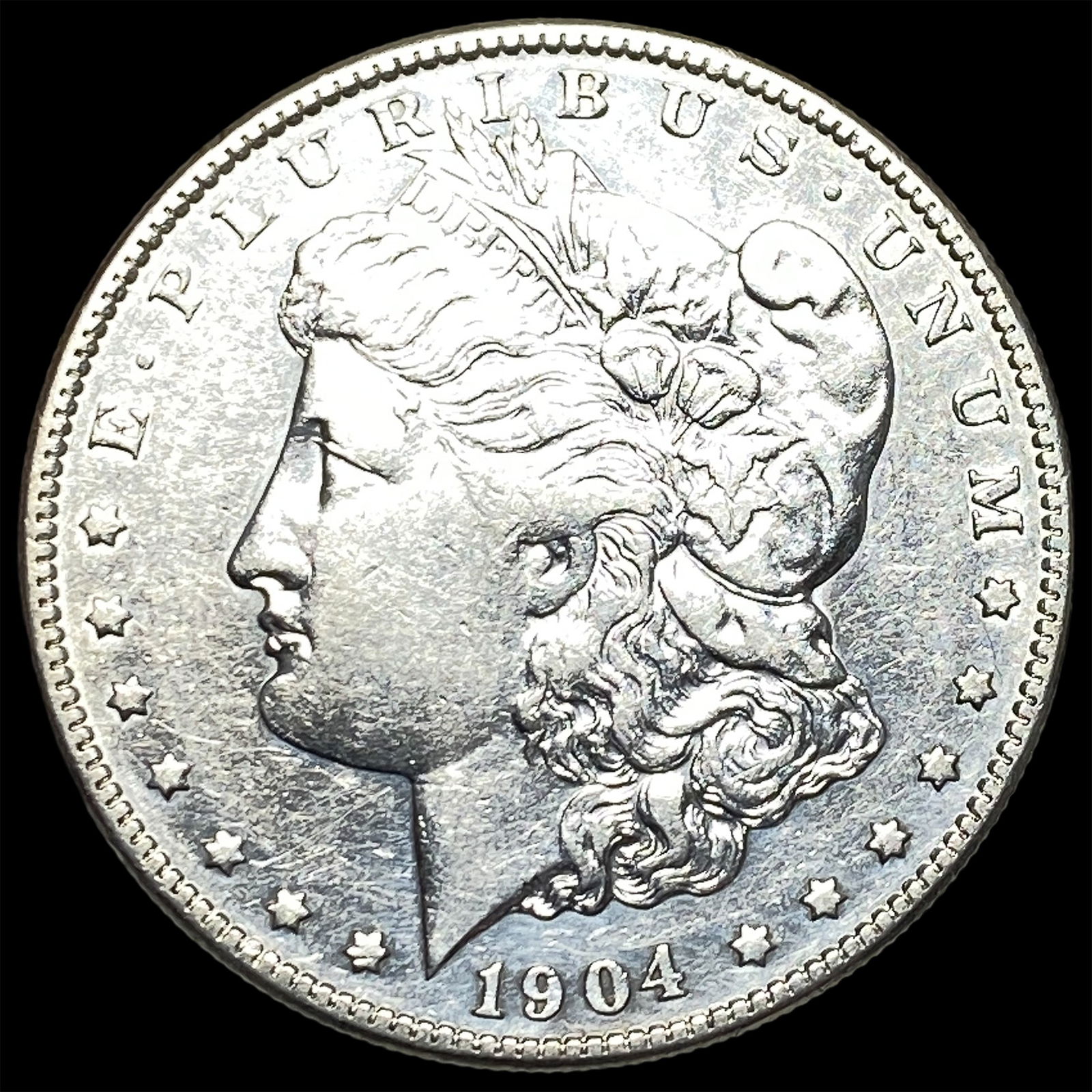 1904-O Silver Morgan Dollar NEARLY UNCIRCULATED: 1904-O Silver Morgan Dollar NEARLY UNCIRCULATED
