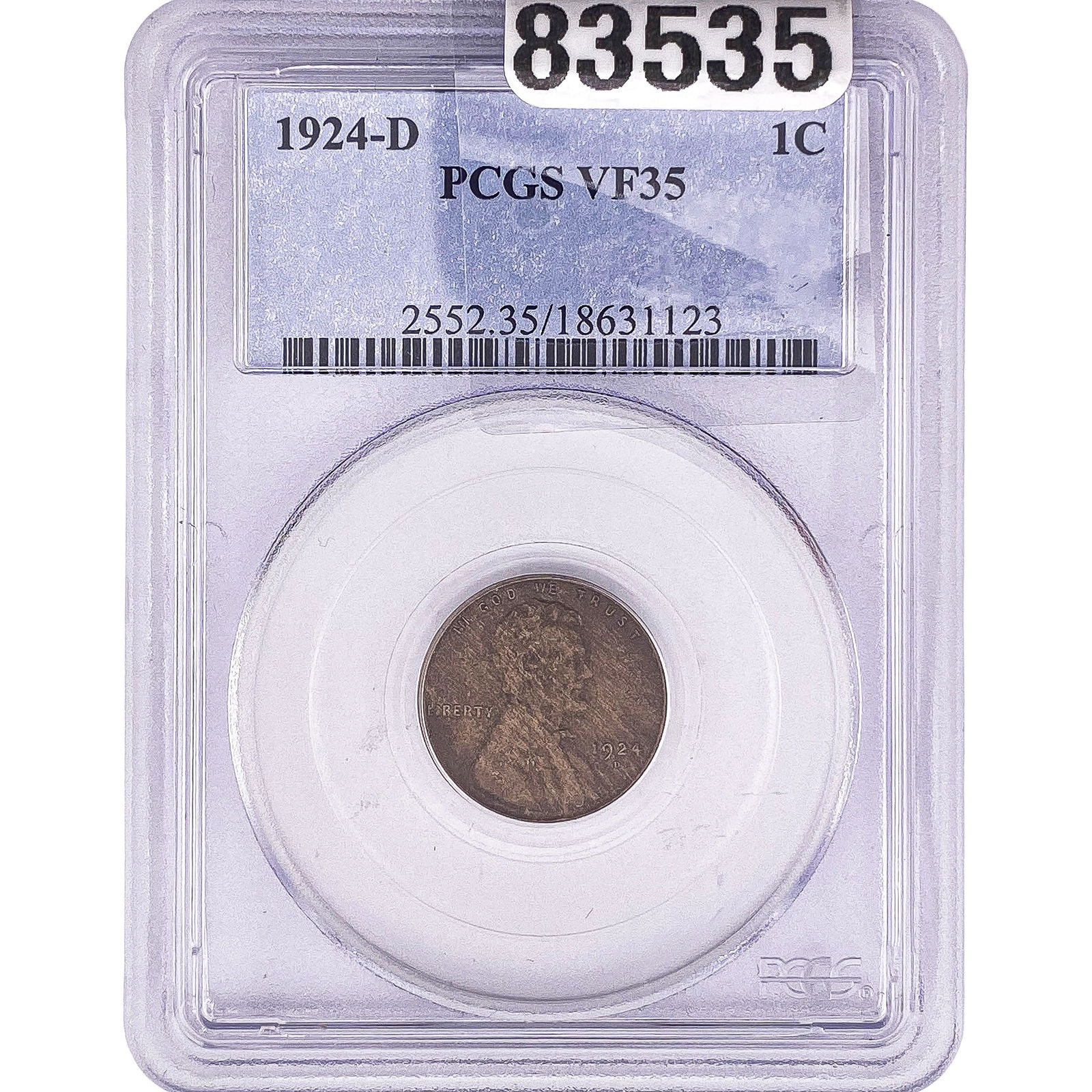 1924-D Wheat Cent PCGS VF35 (1 of 2)