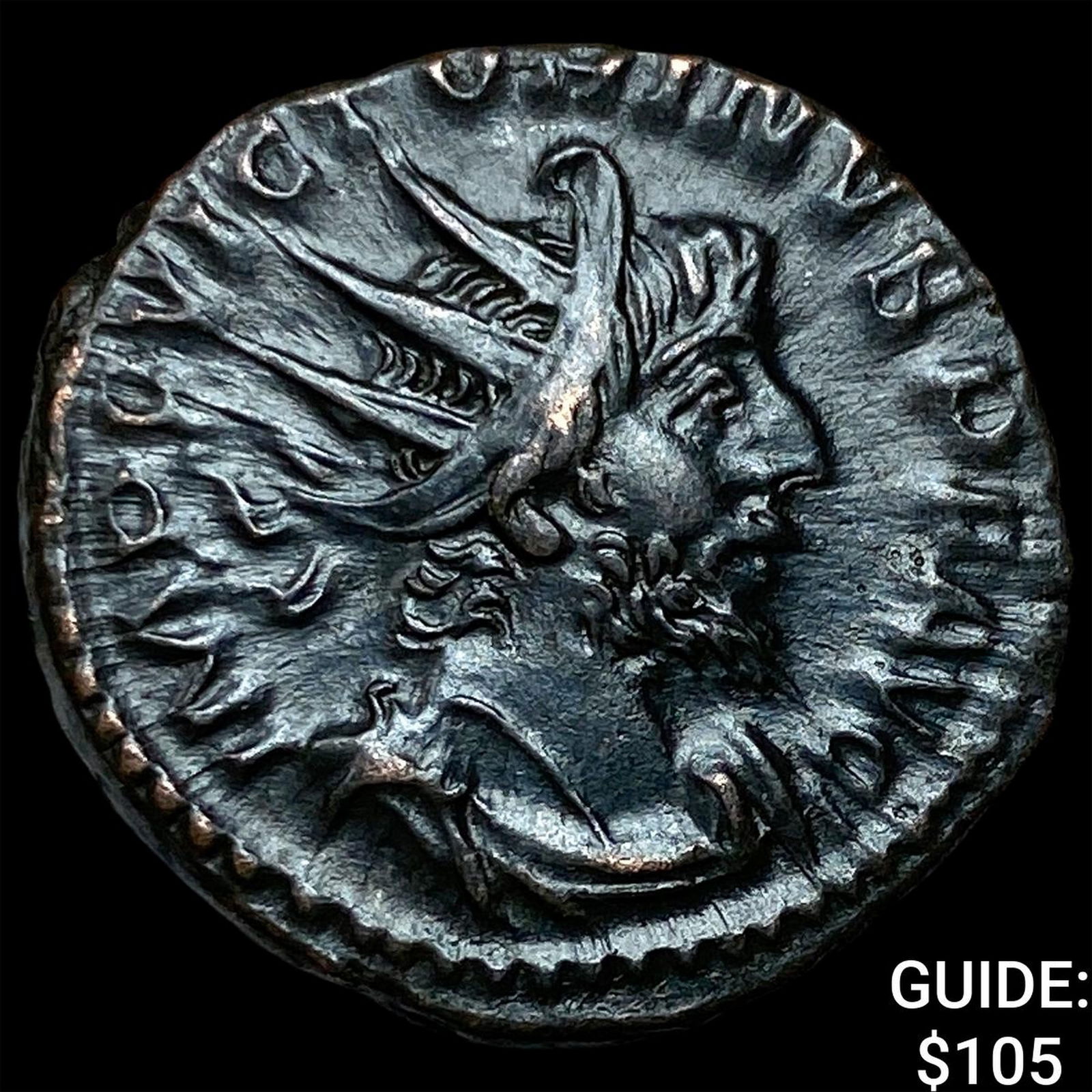 Romano-Gallic Victorinus 269-271 AD Dbl Denarius CHOICE AU: Romano-Gallic Victorinus 269-271 AD Dbl Denarius CHOICE AU