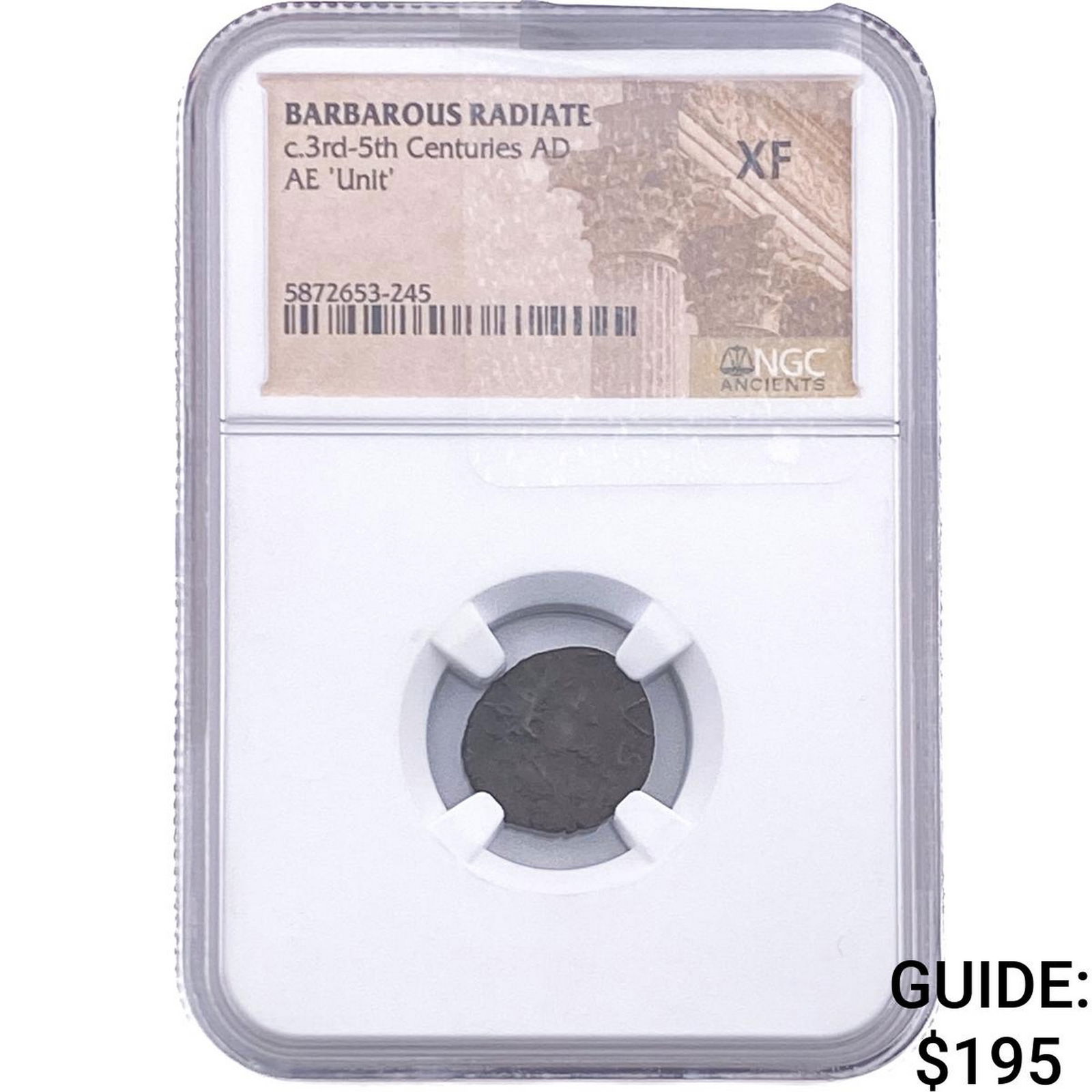 Barbarous Radiate c.3rd-5th Cent. Bronze 'Unit' NGC XF: Barbarous Radiate c.3rd-5th Cent. Bronze 'Unit' NGC XF