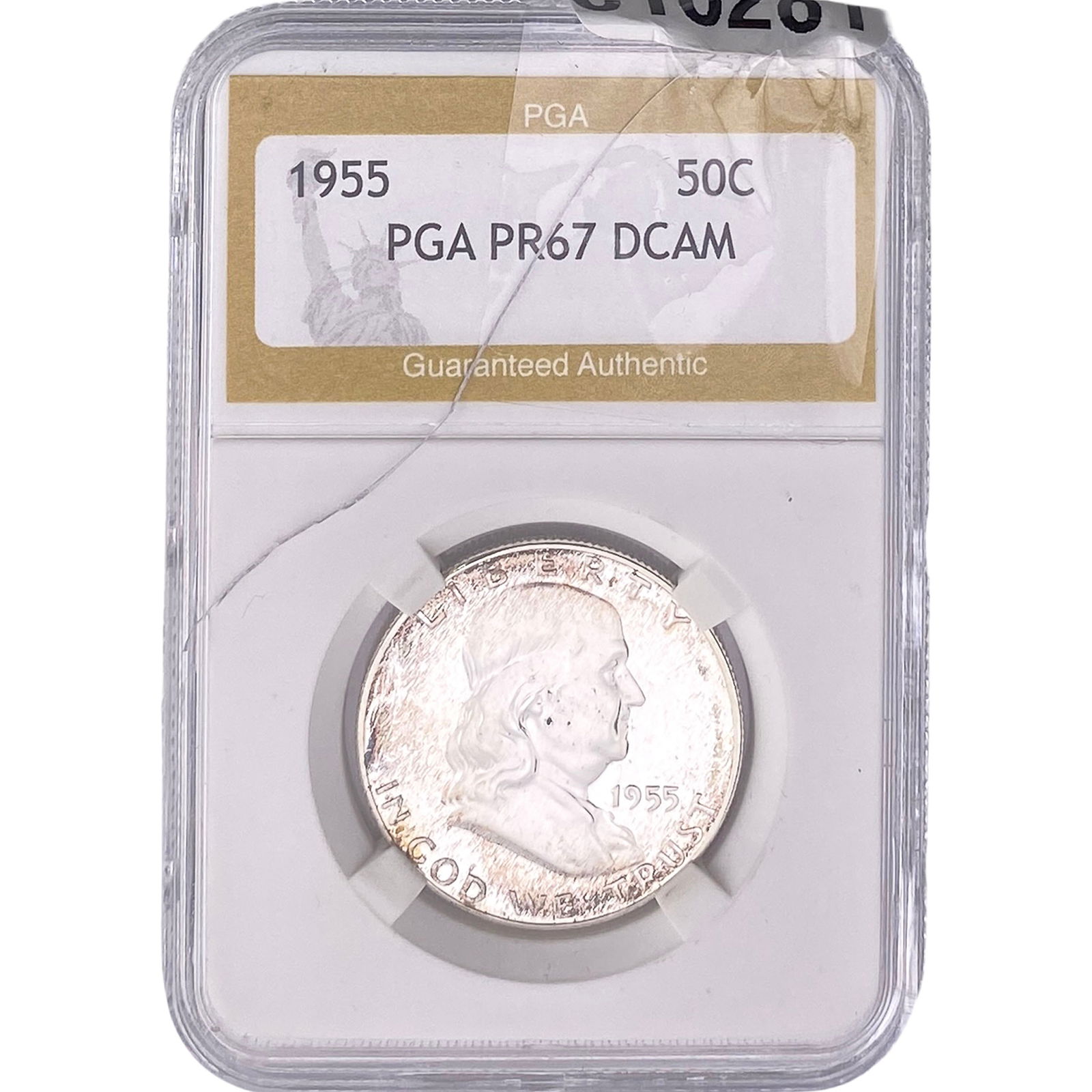 1955 Franklin Half Dollar PGA PR67 DCAM: 1955 Franklin Half Dollar PGA PR67 DCAM