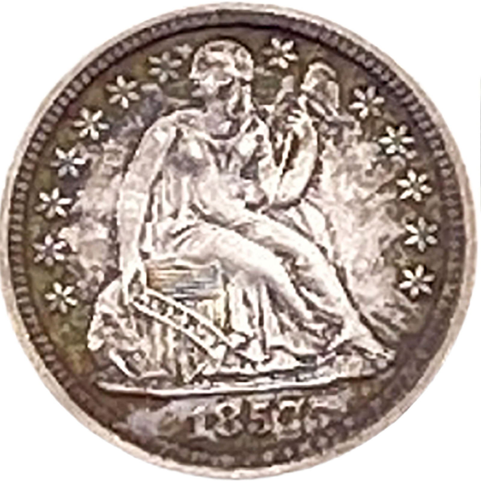 1857-O Seated Liberty Dime (1 of 2)