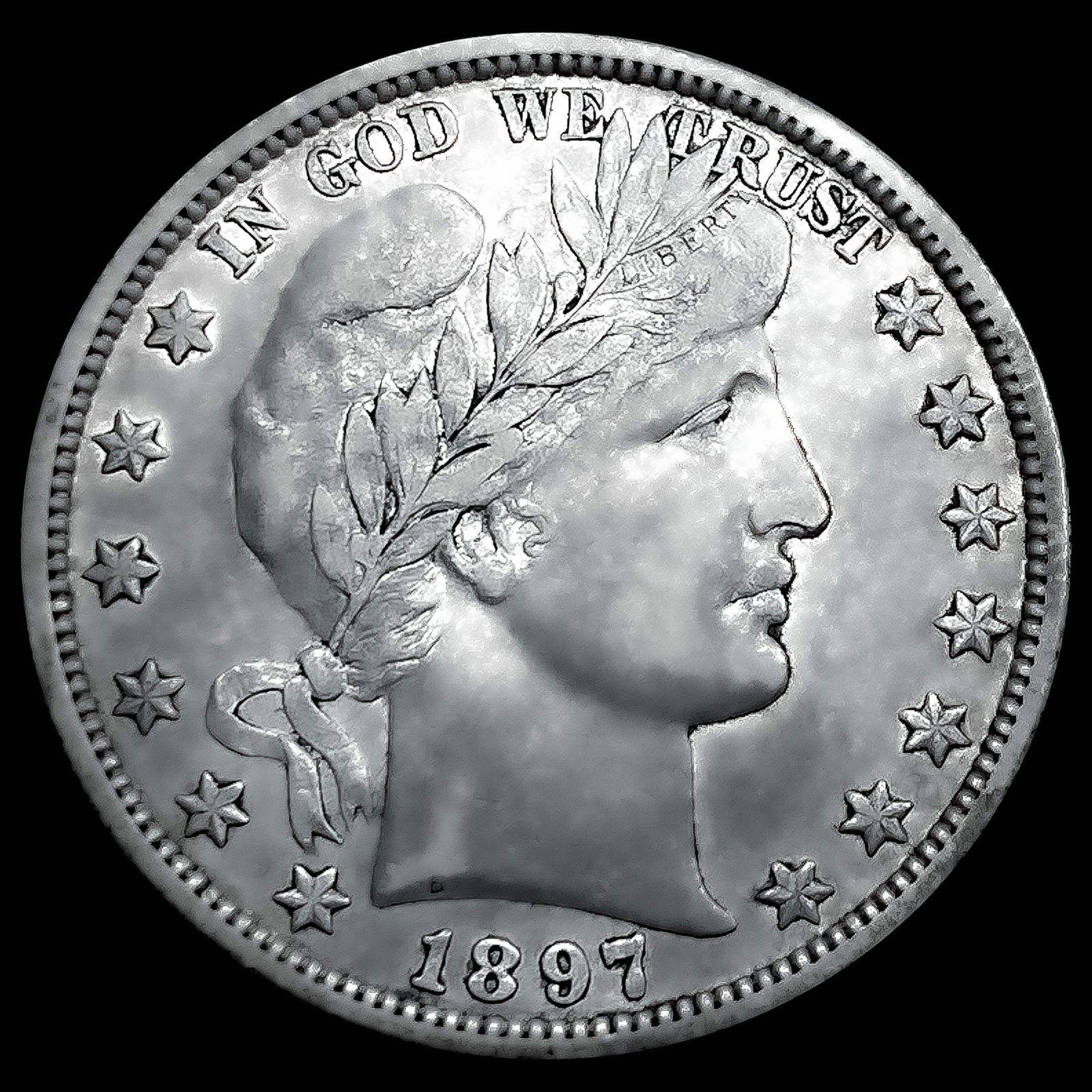 1897-O Barber Half Dollar (1 of 2)