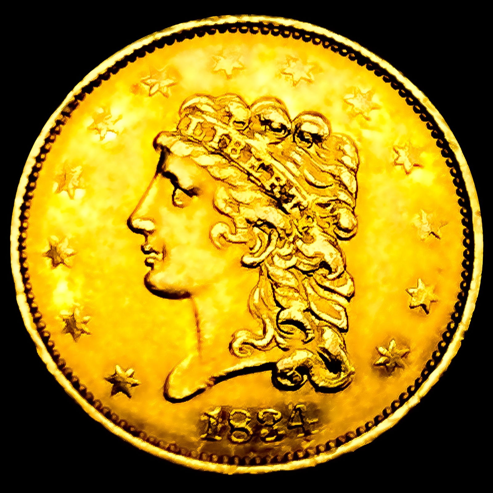 1834 $2.50 Gold Quarter Eagle (1 of 2)