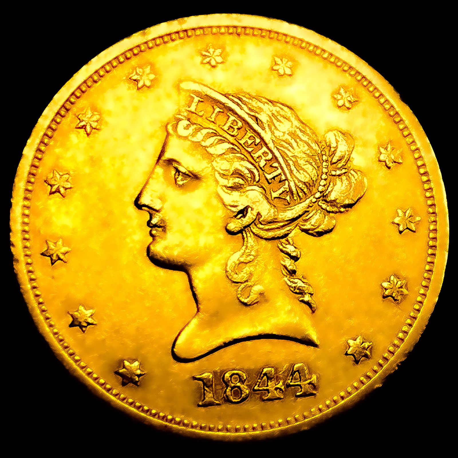 1844-O $10 Gold Eagle (1 of 2)