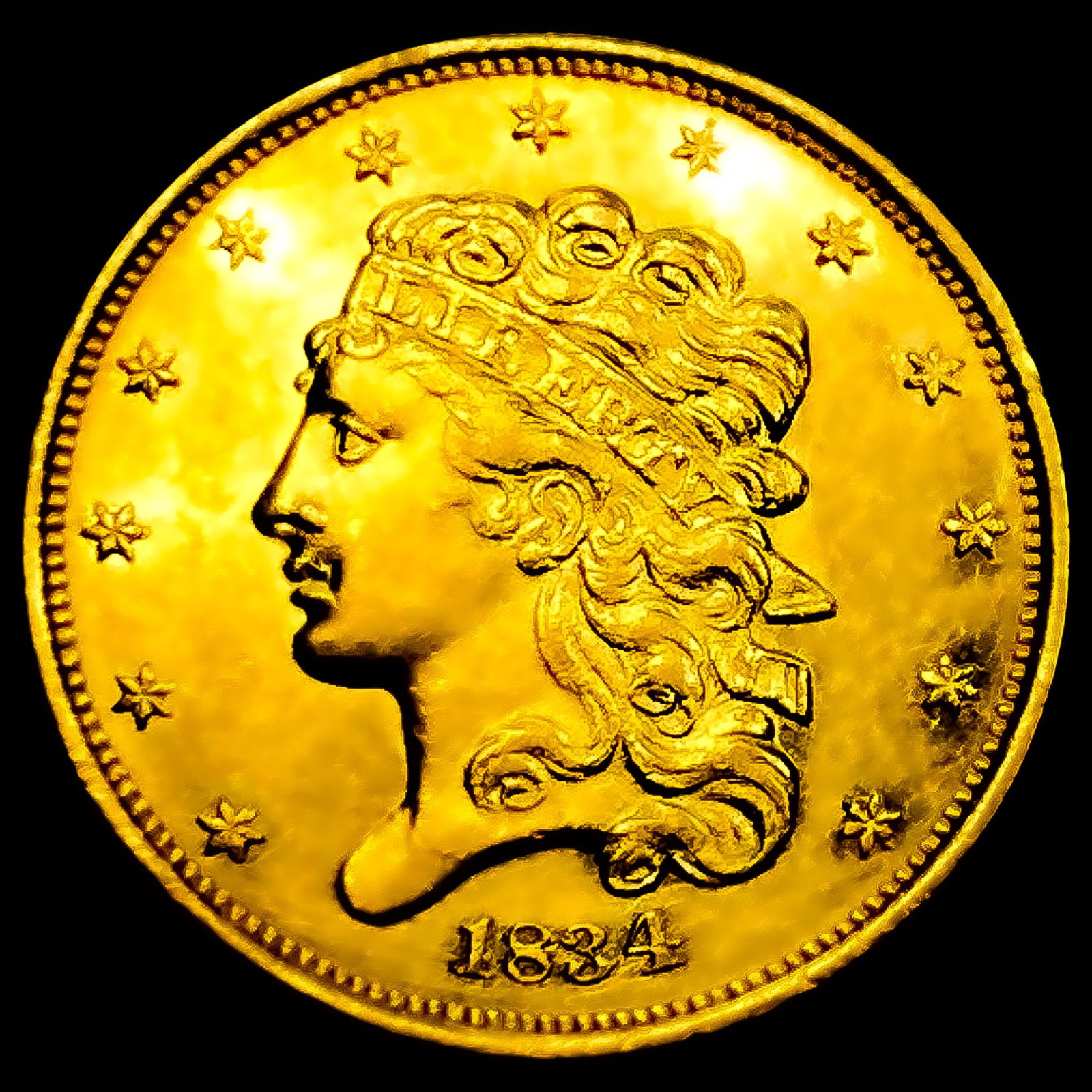 1834 $5 Gold Half Eagle (1 of 2)