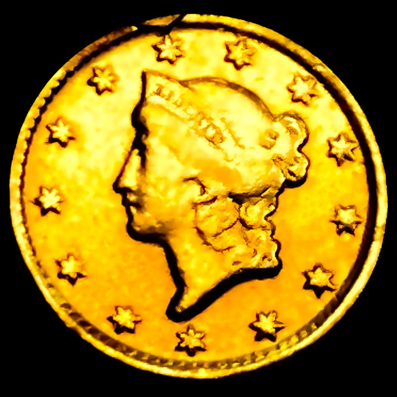 1853-D Rare Gold Dollar (1 of 2)