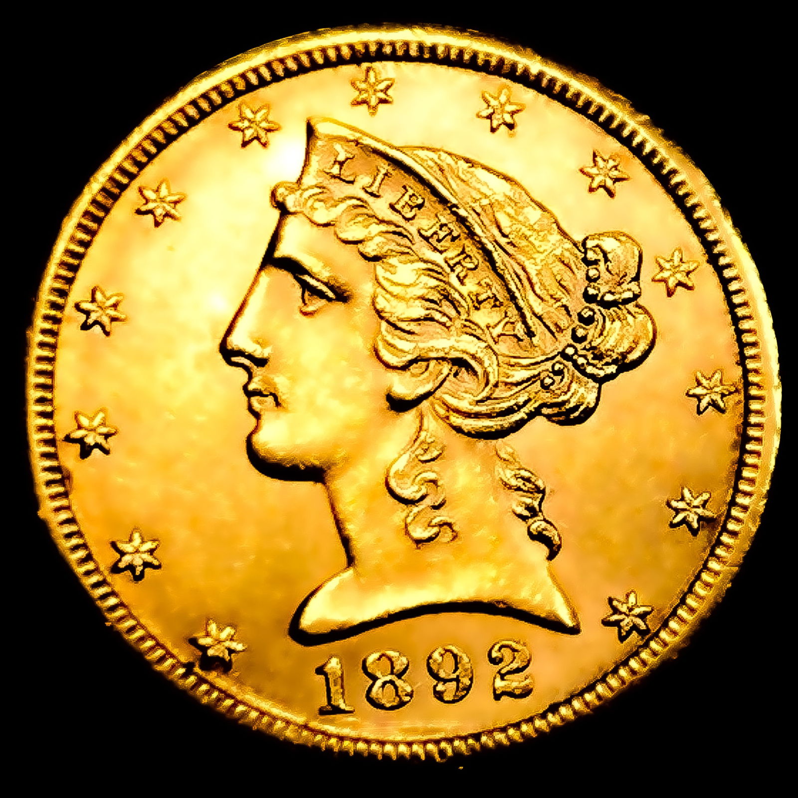 1892-CC $5 Gold Half Eagle (1 of 2)