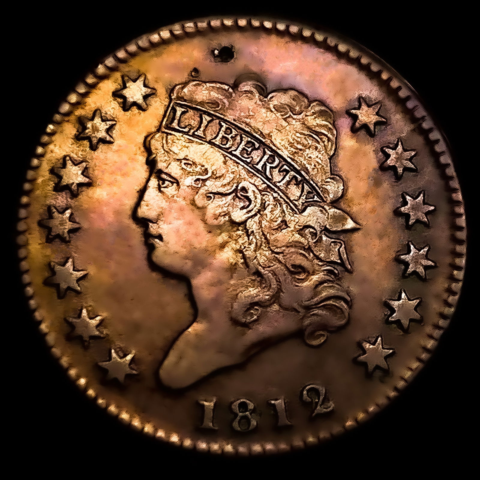 1812 Sm Dt Classic Head Large Cent: 1812 Sm Dt Classic Head Large Cent