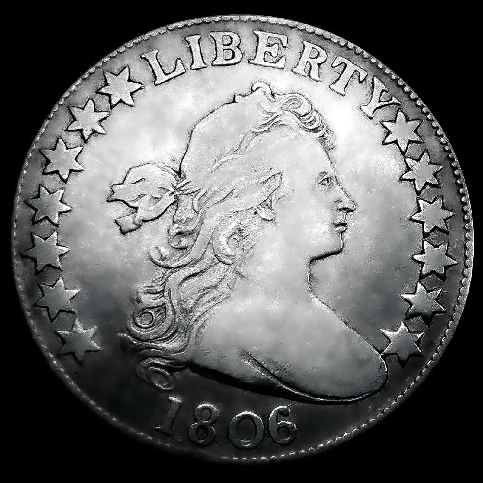 1806/5 Draped Bust Half Dollar (1 of 2)