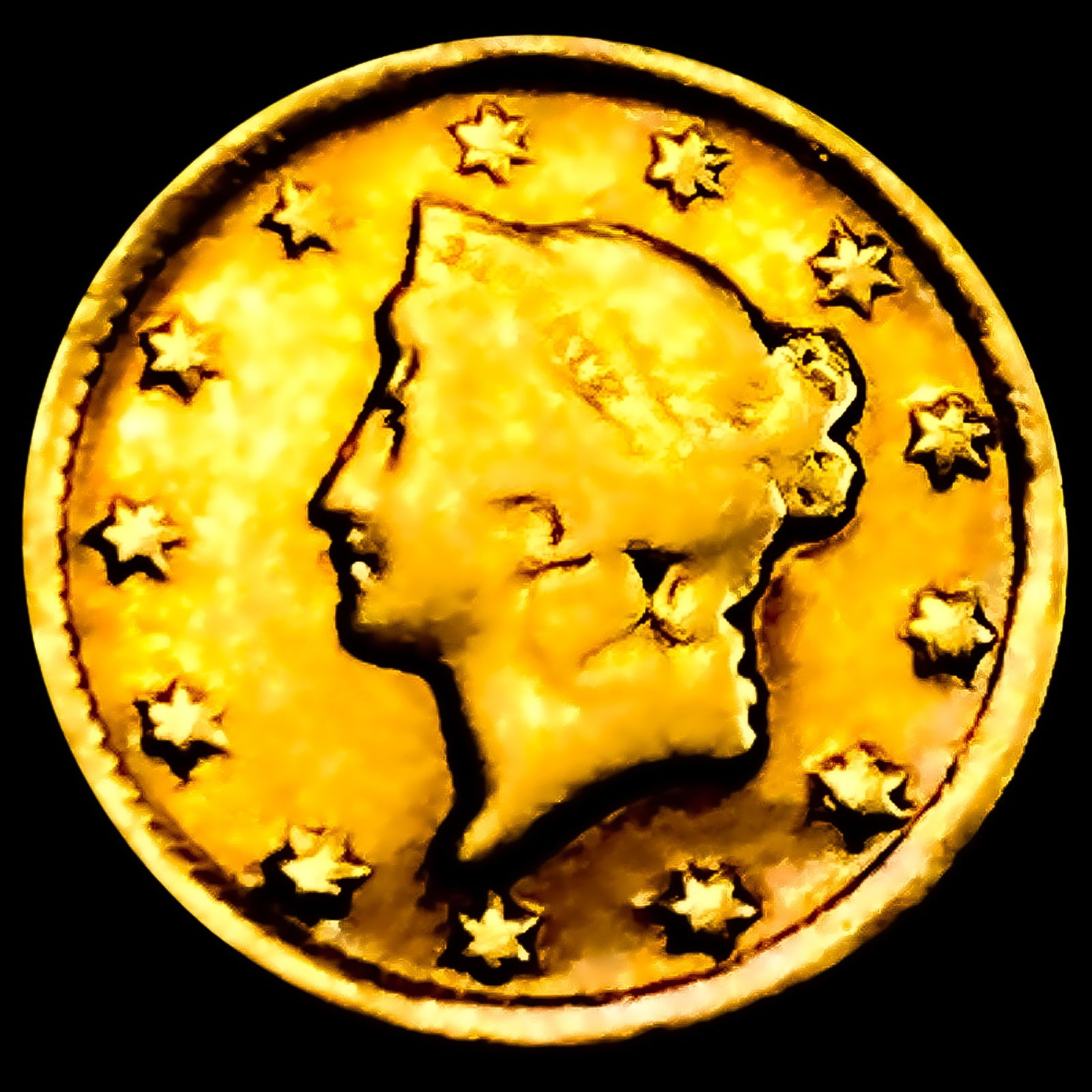 1849-D Rare Gold Dollar (1 of 2)