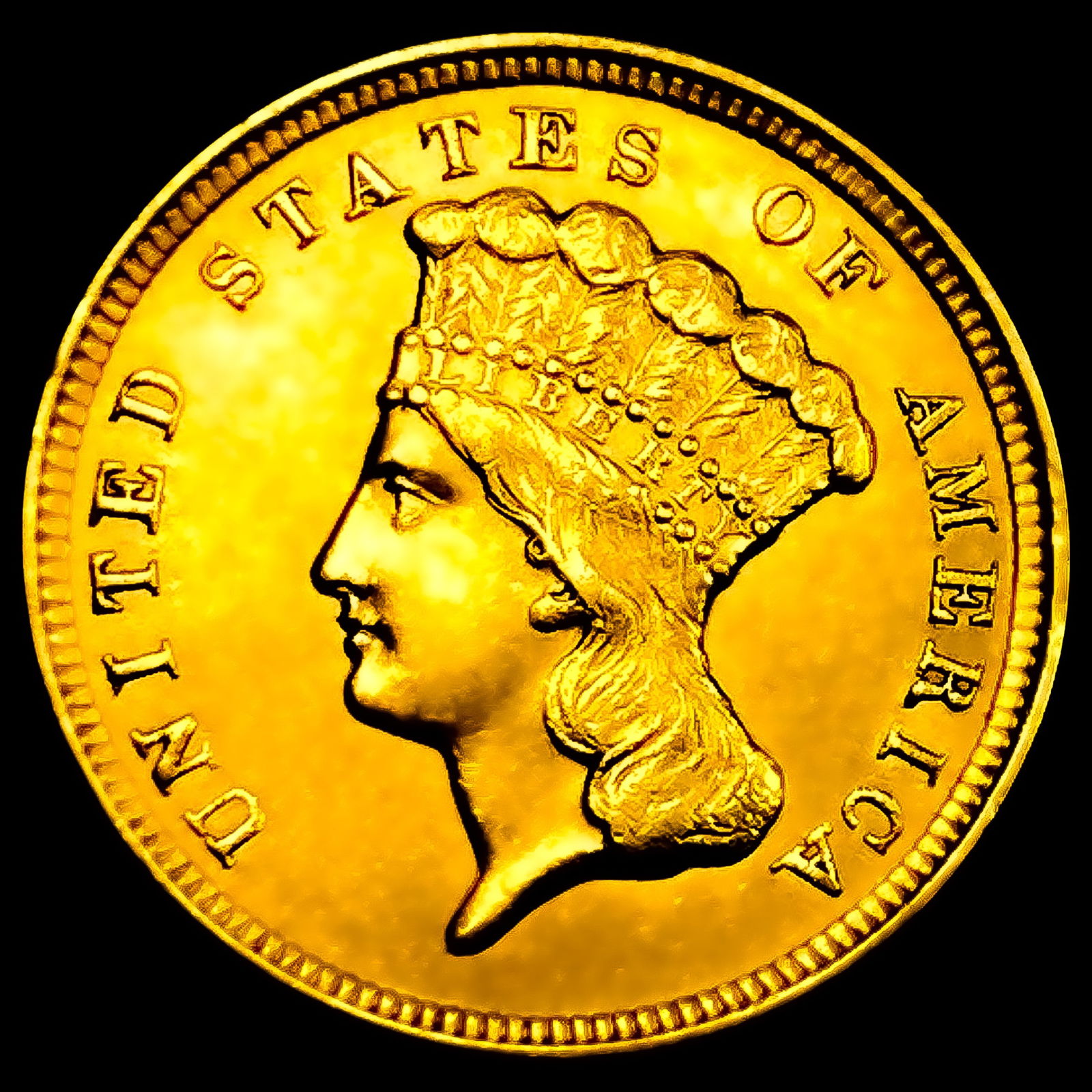 1856 $3 Gold Piece (1 of 2)