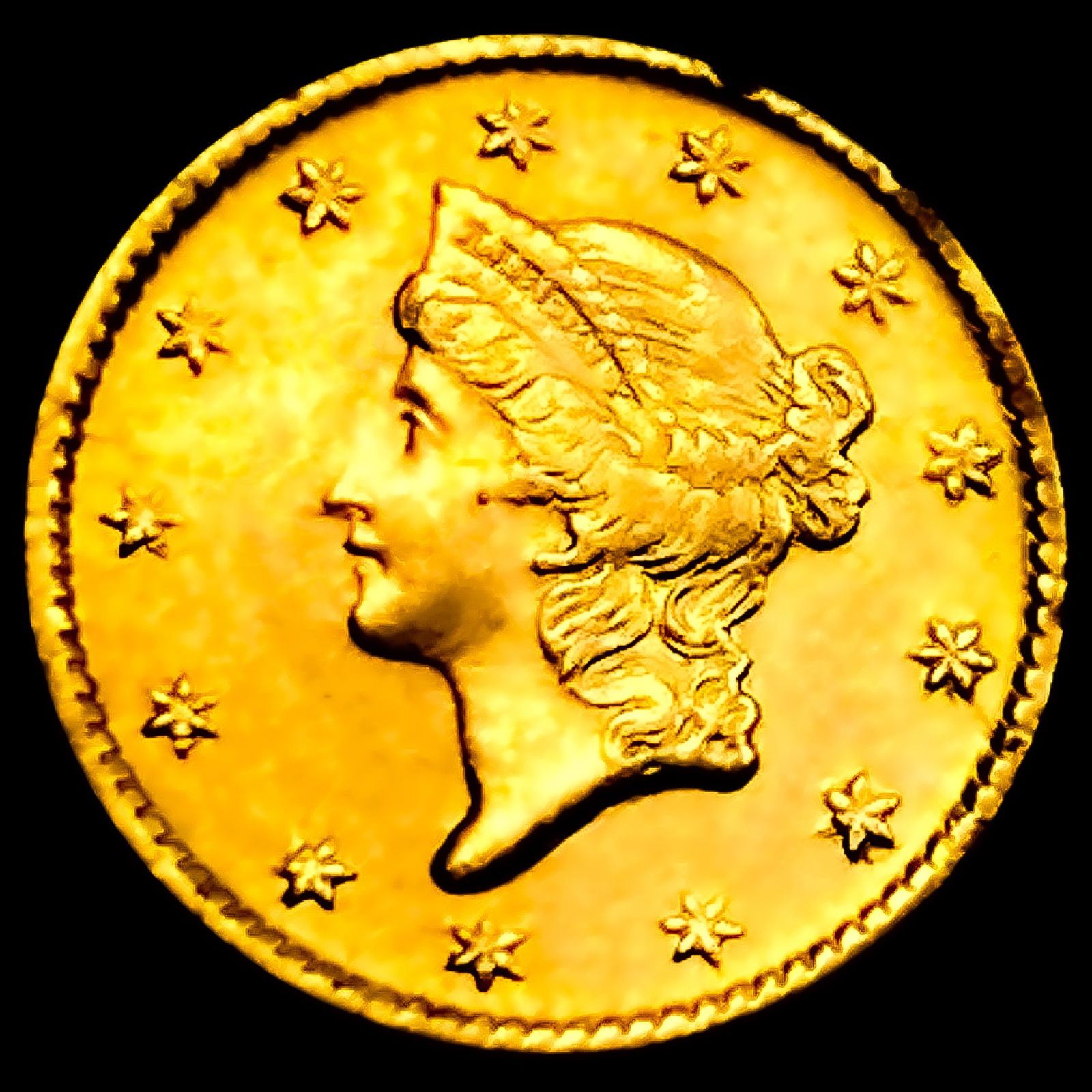1852-D Rare Gold Dollar (1 of 2)