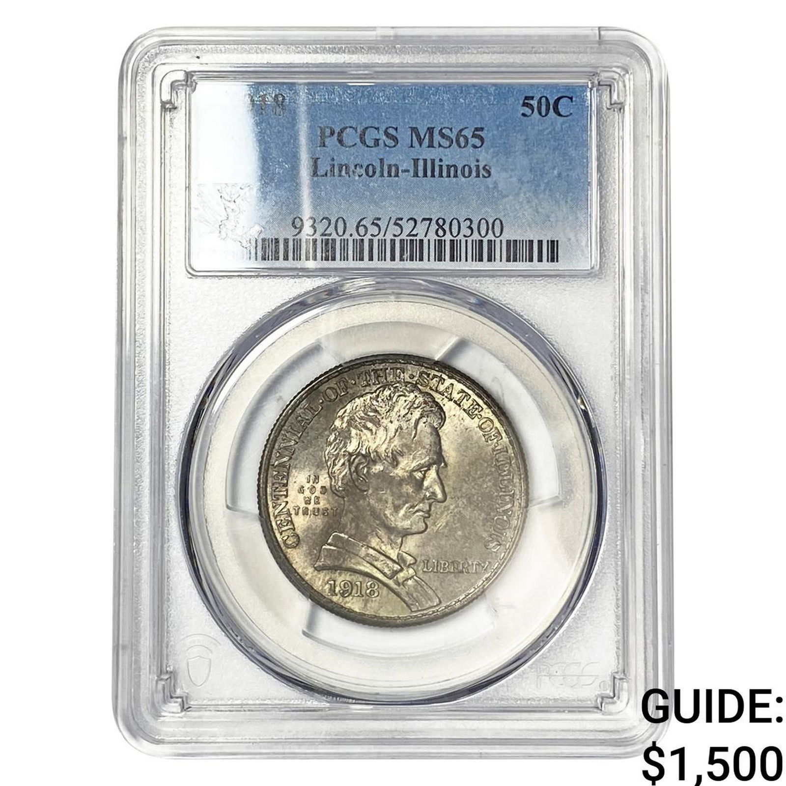 1918 Illinois Half Dollar PCGS MS65 (1 of 2)