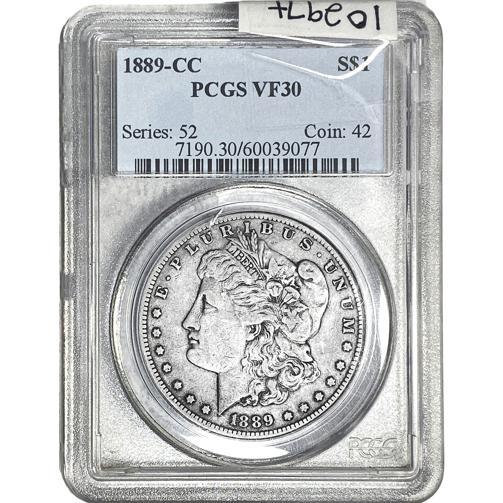 1899-CC Morgan Silver Dollar PCGS VF30: 1899-CC Morgan Silver Dollar PCGS VF30