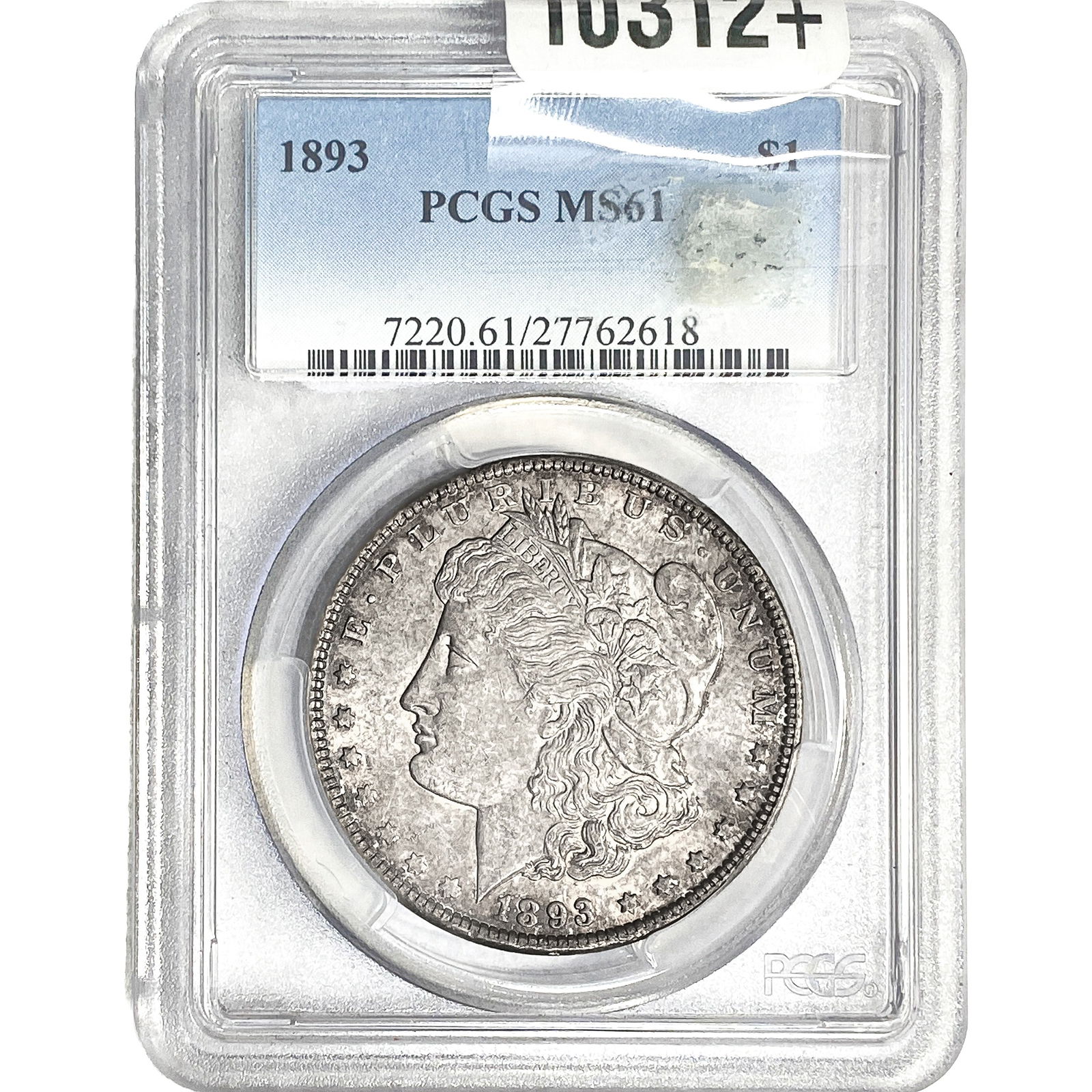 1893 Morgan Silver Dollar PCGS MS61: 1893 Morgan Silver Dollar PCGS MS61