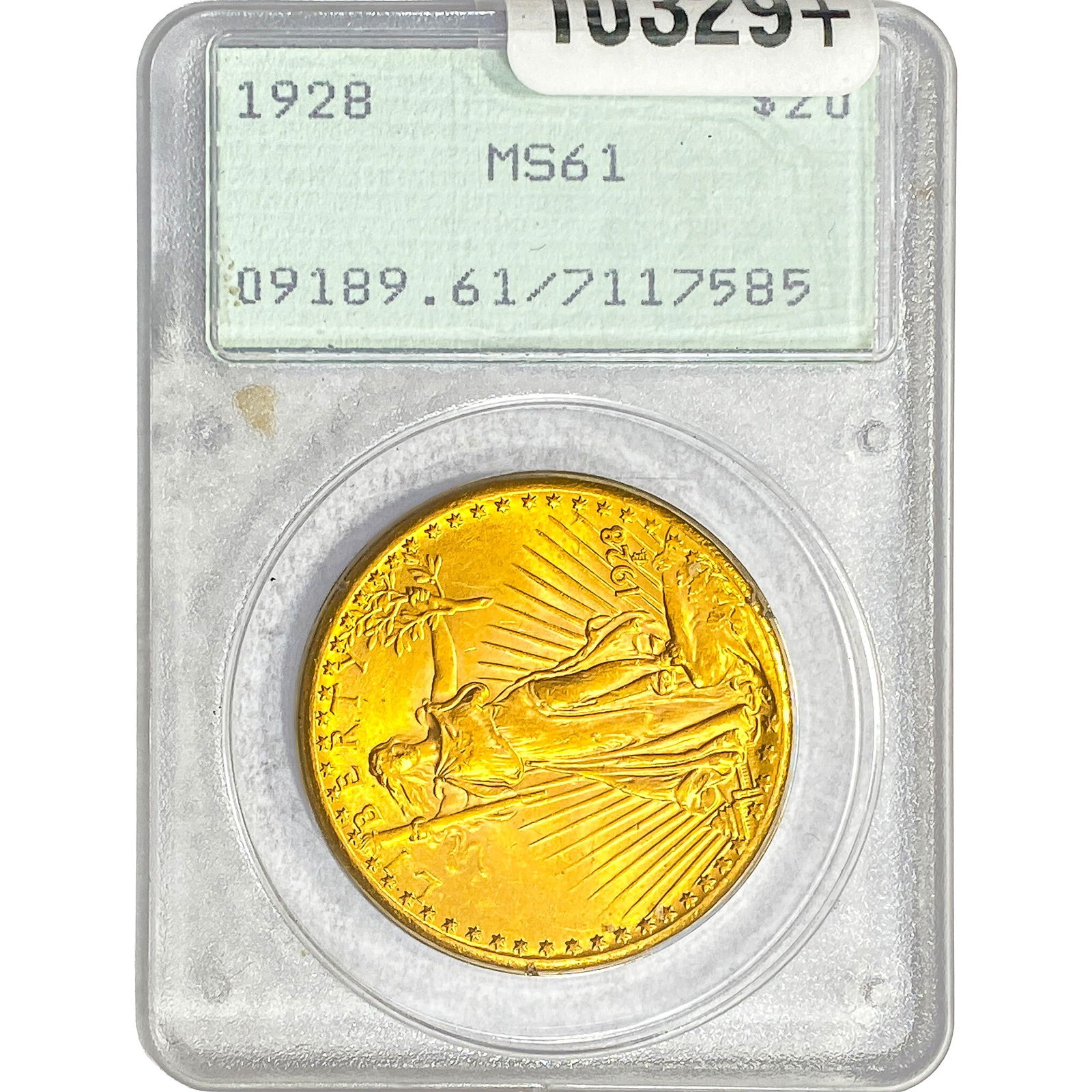 1928 $20 Gold Double Eagle PCGS MS61: 1928 $20 Gold Double Eagle PCGS MS61