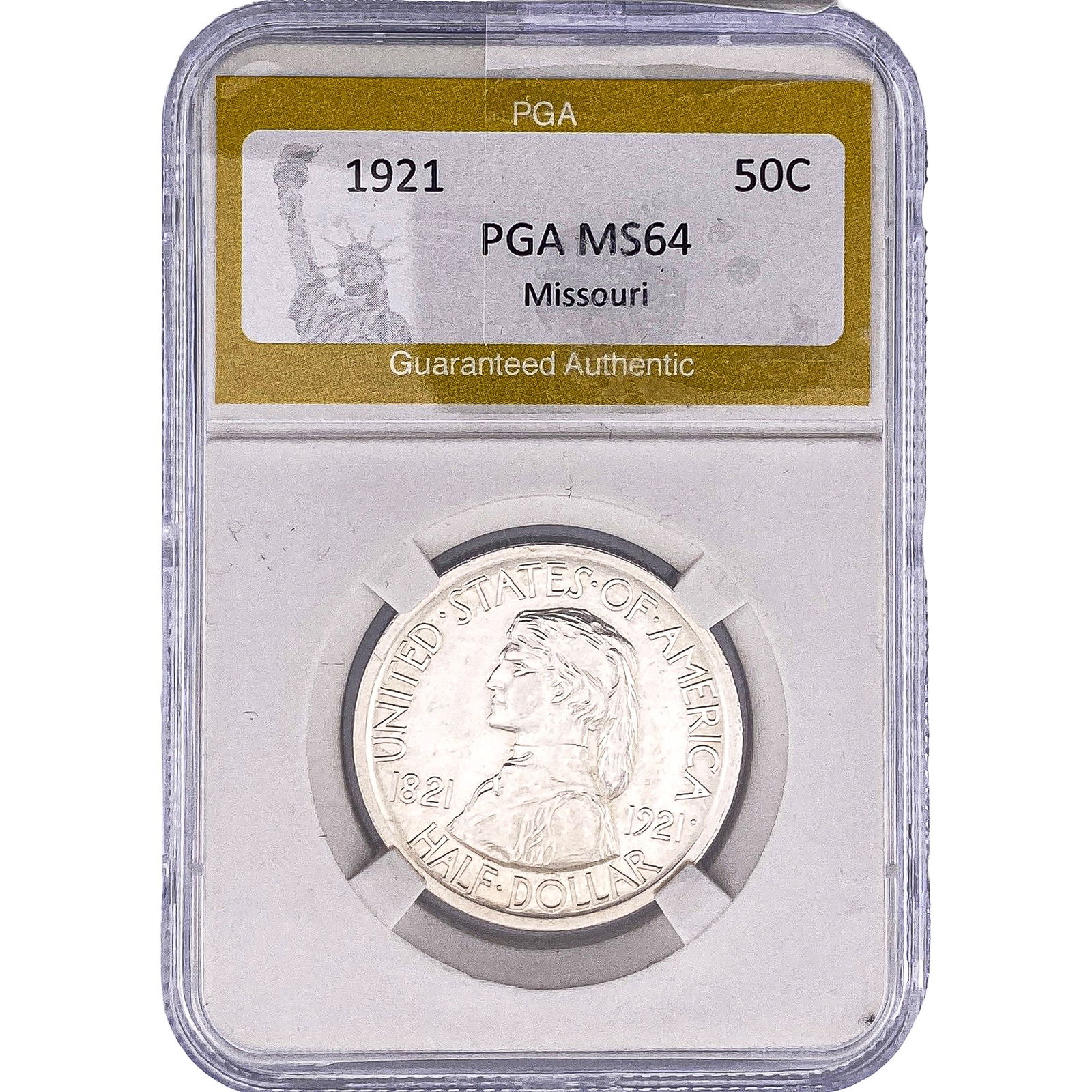 1921 Missouri Half Dollar PGA MS64 (1 of 2)