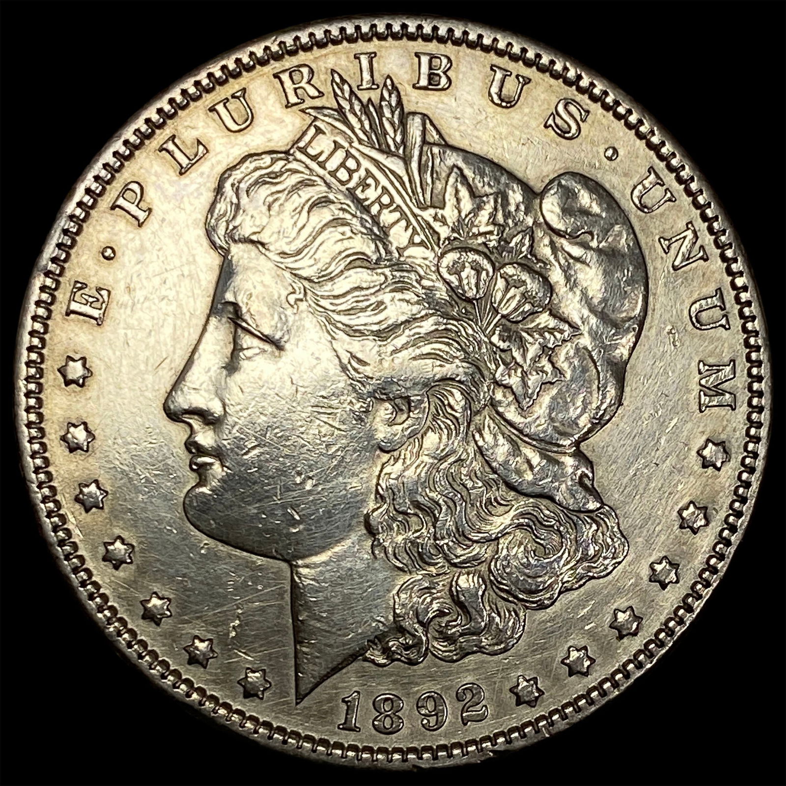 1892-S Silver Morgan Dollar CLOSELY UNCIRCULATED: 1892-S Silver Morgan Dollar CLOSELY UNCIRCULATED
