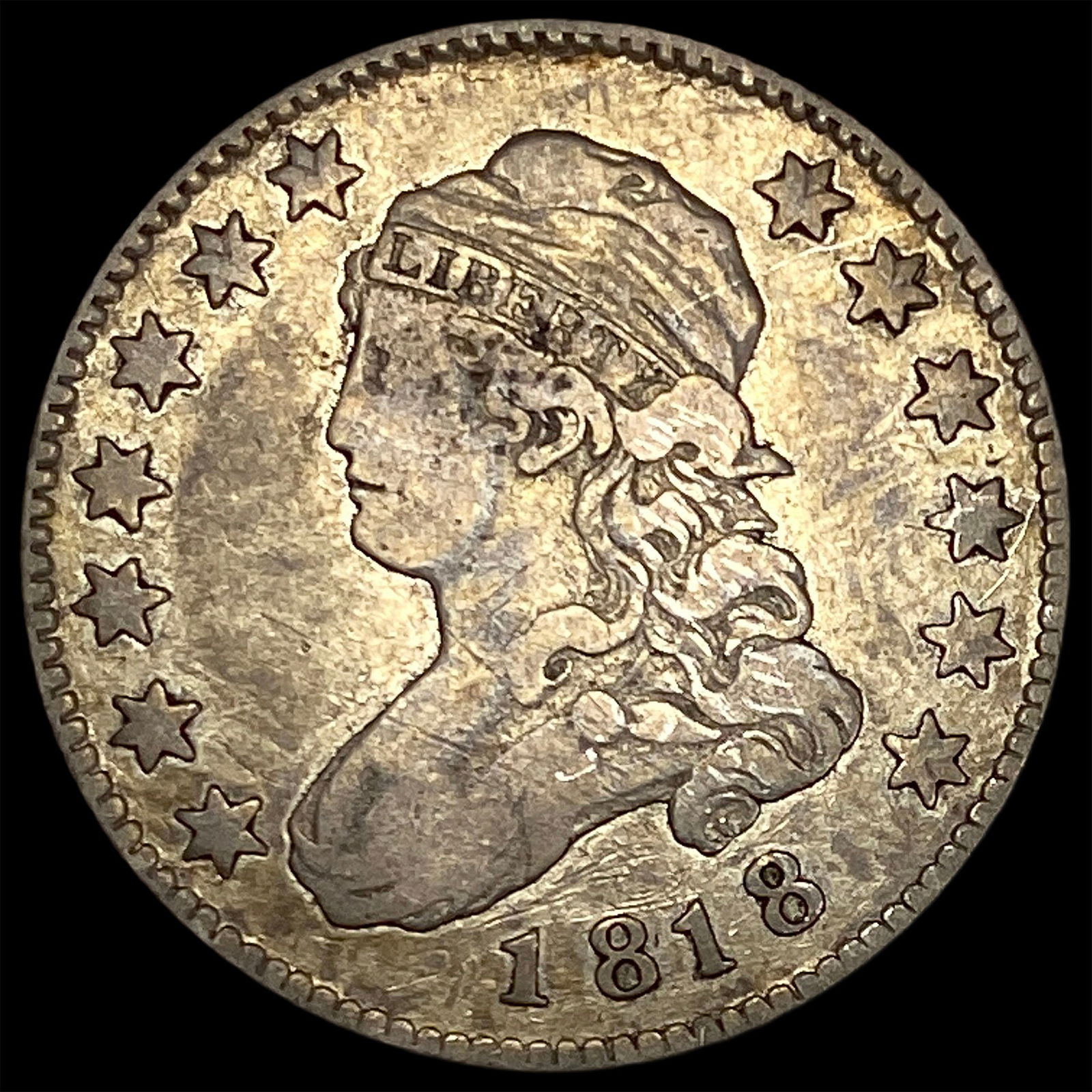 1818 Capped Bust Quarter ABOUT UNCIRCULATED (1 of 2)