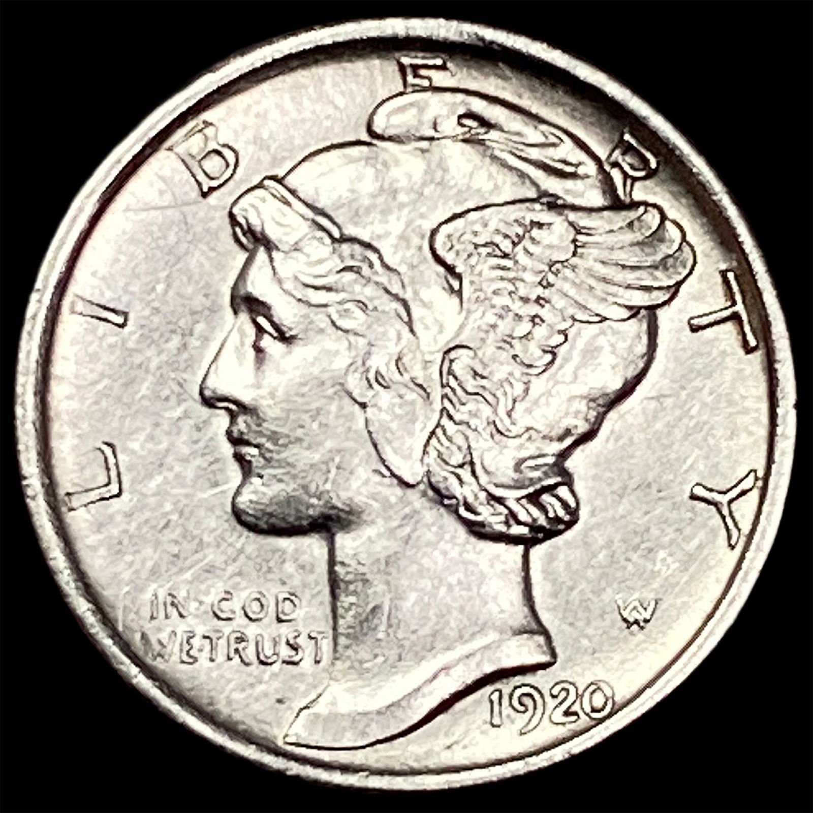 1920 Silver Mercury Dime UNCIRCULATED: 1920 Silver Mercury Dime UNCIRCULATED
