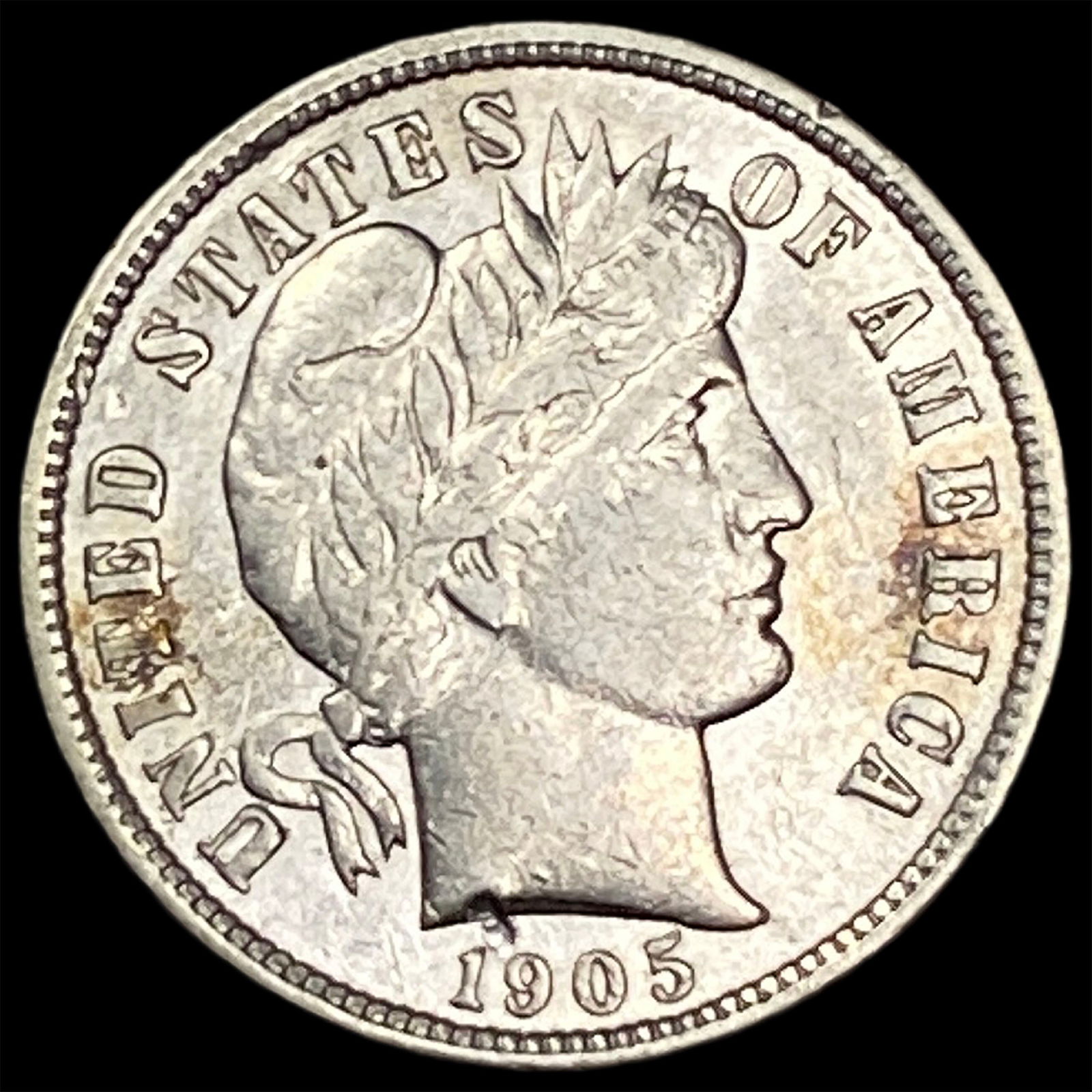 1905 Barber Dime NEARLY UNCIRCULATED (1 of 2)
