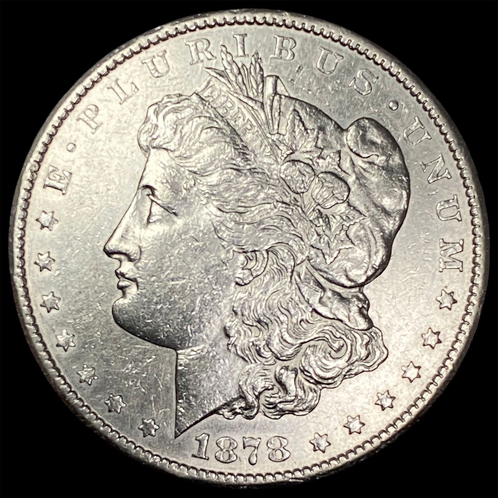 1878-S Silver Morgan Dollar CLOSELY UNCIRCULATED: 1878-S Silver Morgan Dollar CLOSELY UNCIRCULATED