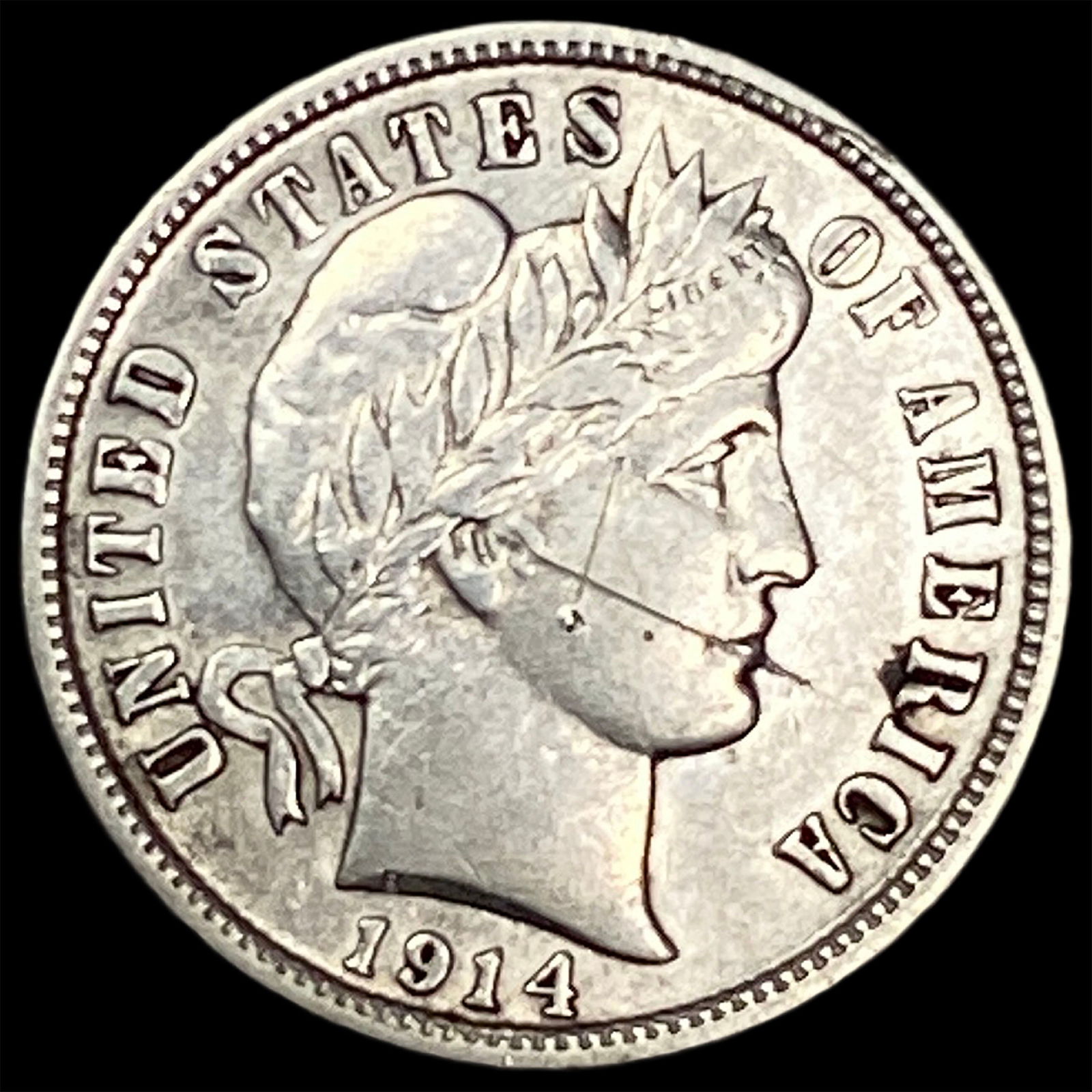 1914-D Silver Barber Dime HIGH GRADE: 1914-D Silver Barber Dime HIGH GRADE