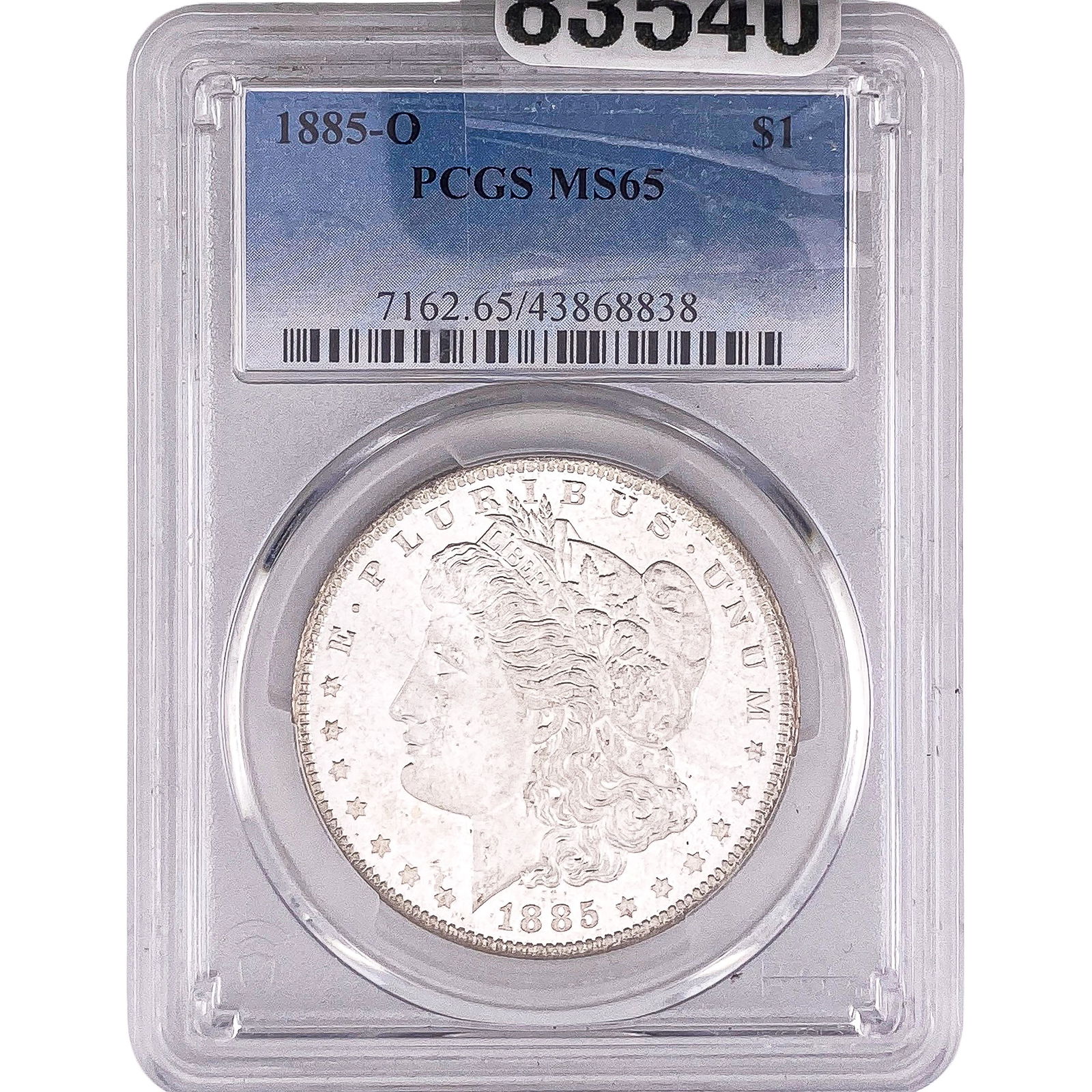 1885-O Morgan Silver Dollar PCGS MS65: 1885-O Morgan Silver Dollar PCGS MS65