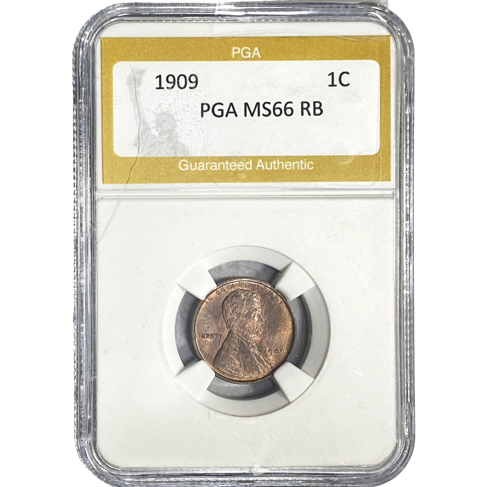 1909 Wheat Cent PGA MS66 RB (1 of 2)