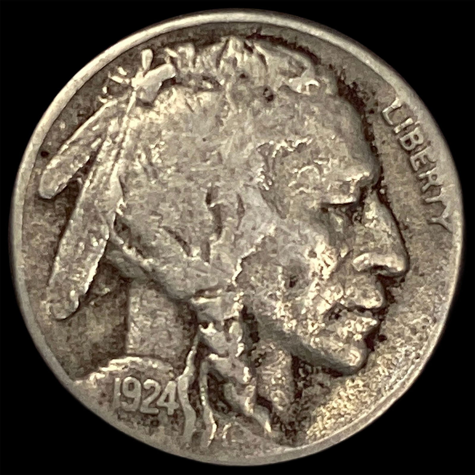 1924-S Buffalo Nickel LIGHTLY CIRCULATED: 1924-S Buffalo Nickel LIGHTLY CIRCULATED
