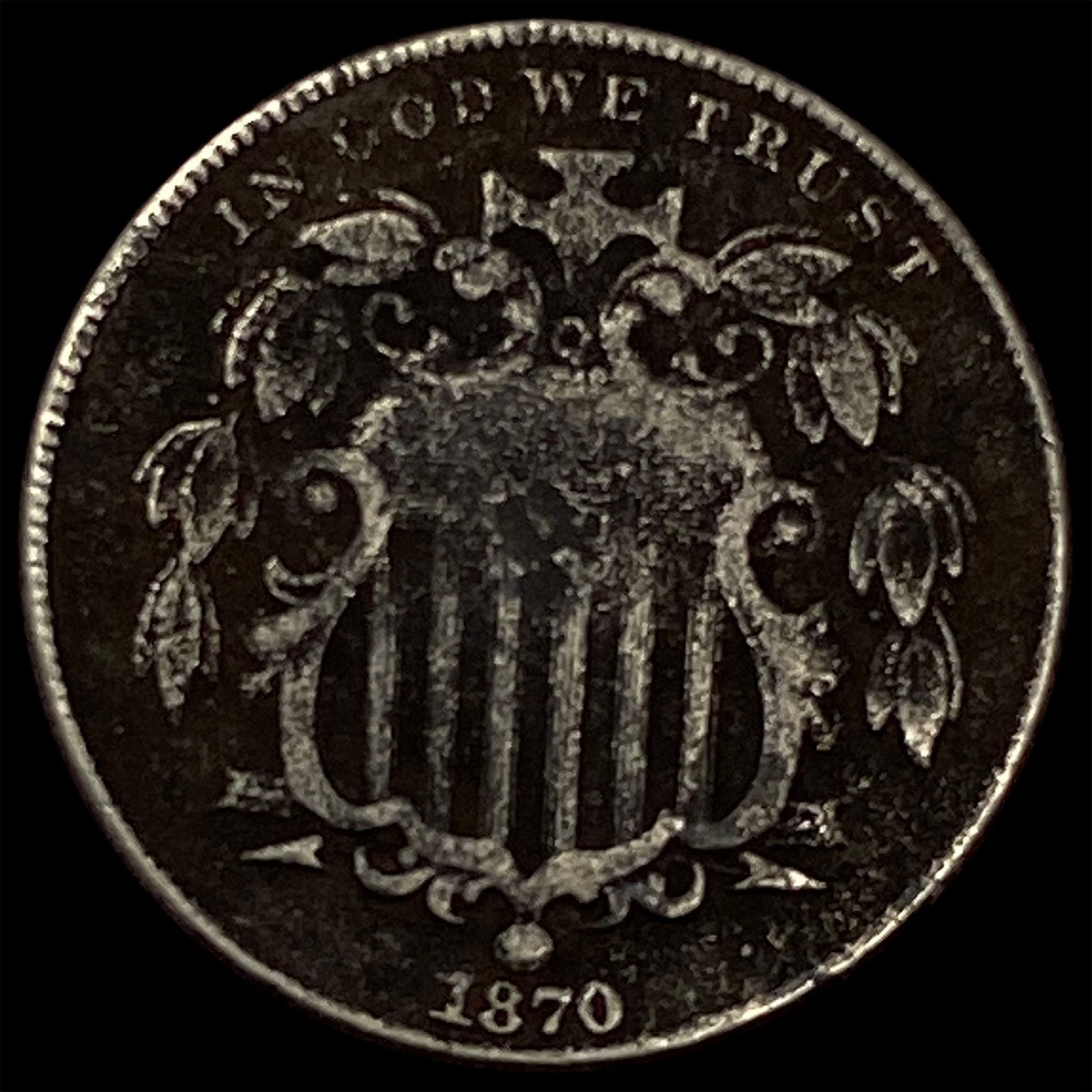 1870 Shield Nickel HIGH GRADE (1 of 2)