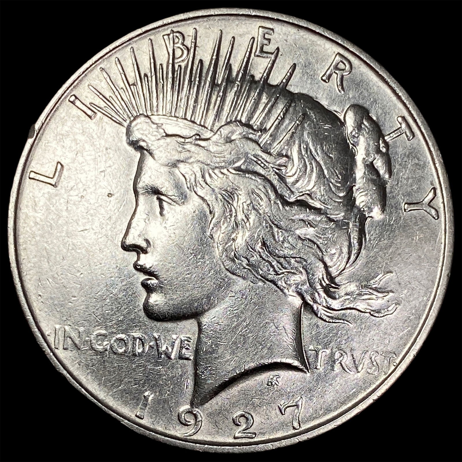 1927 Peace Silver Dollar CLOSELY UNCIRCULATED (1 of 2)