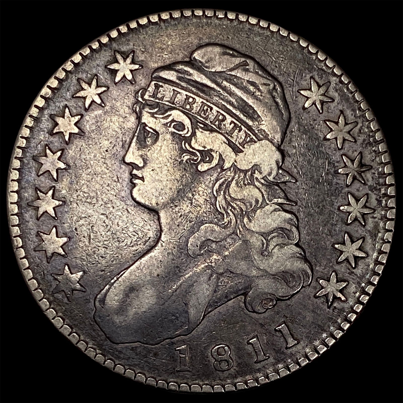 1811 Capped Bust Half Dollar LIGHTLY CIRCULATED: 1811 Capped Bust Half Dollar LIGHTLY CIRCULATED