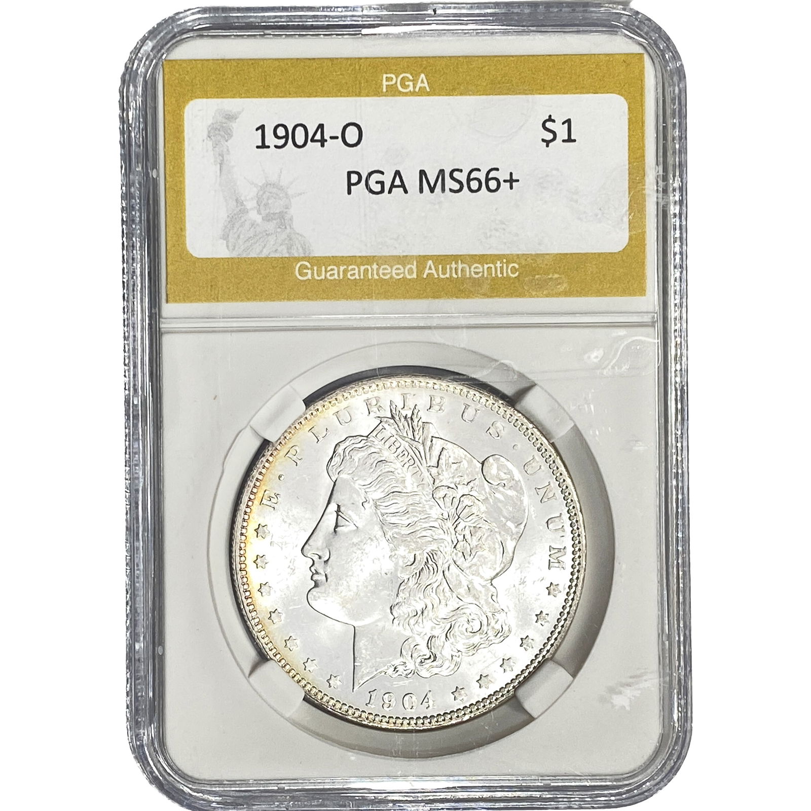 1904-O Morgan Silver Dollar PGA MS66+: 1904-O Morgan Silver Dollar PGA MS66+