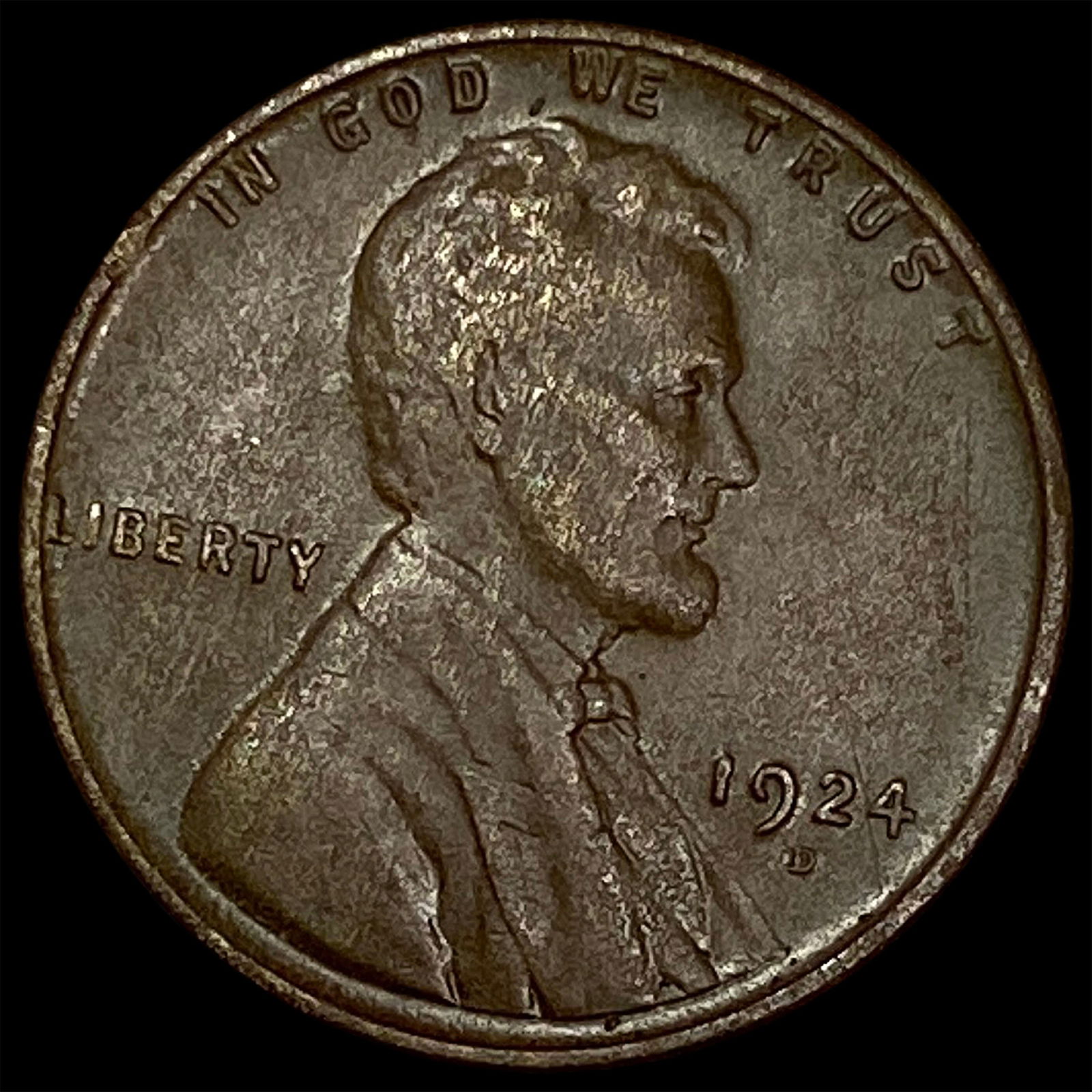 1924-D Lincoln Wheat Cent CLOSELY UNCIRCULATED (1 of 2)