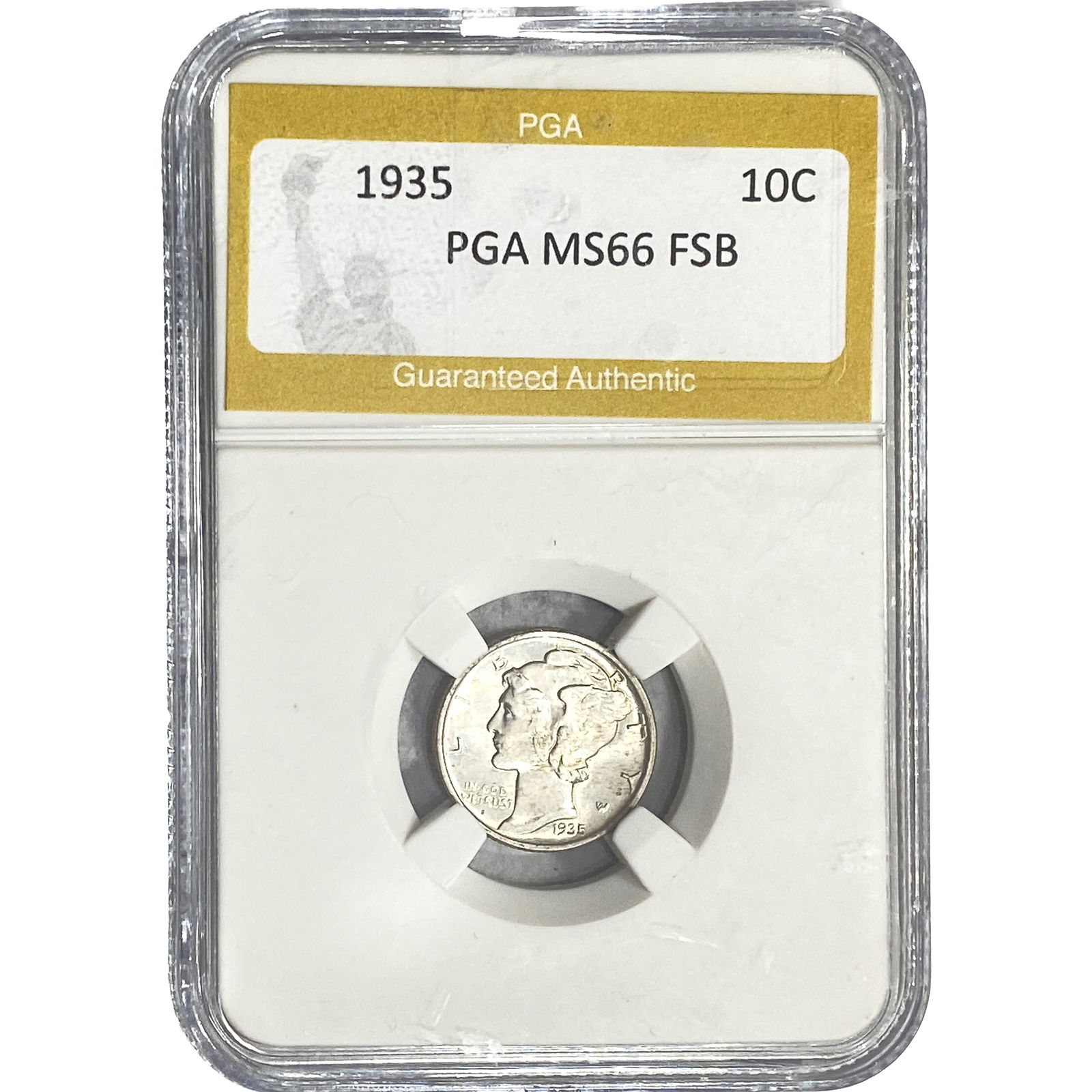 1935 Mercury Silver Dime PGA MS66 FSB (1 of 2)