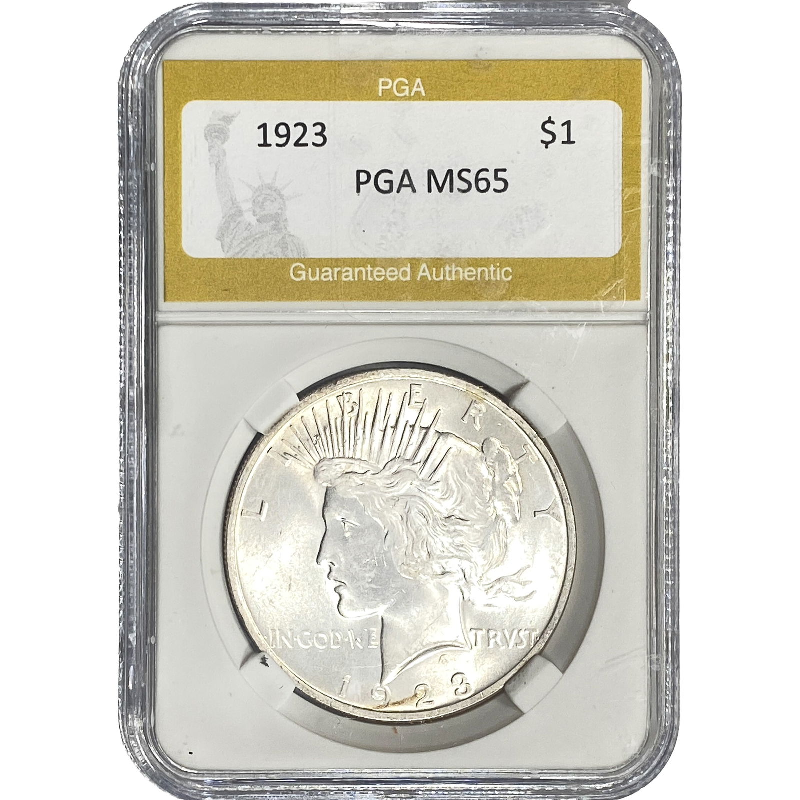 1923 Silver Peace Dollar PGA MS65 (1 of 2)