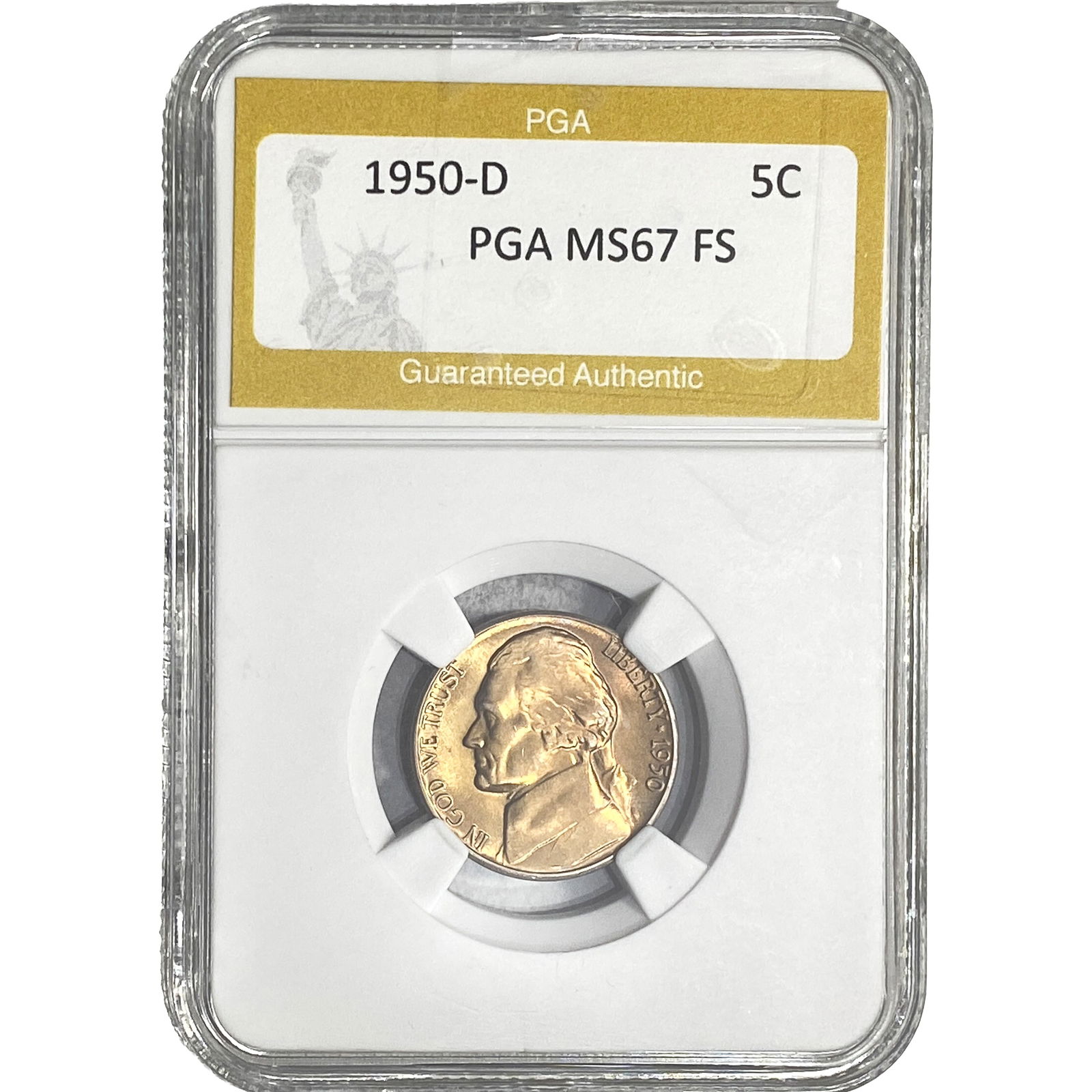 1950-D Jefferson Nickel PGA MS67 FS (1 of 2)