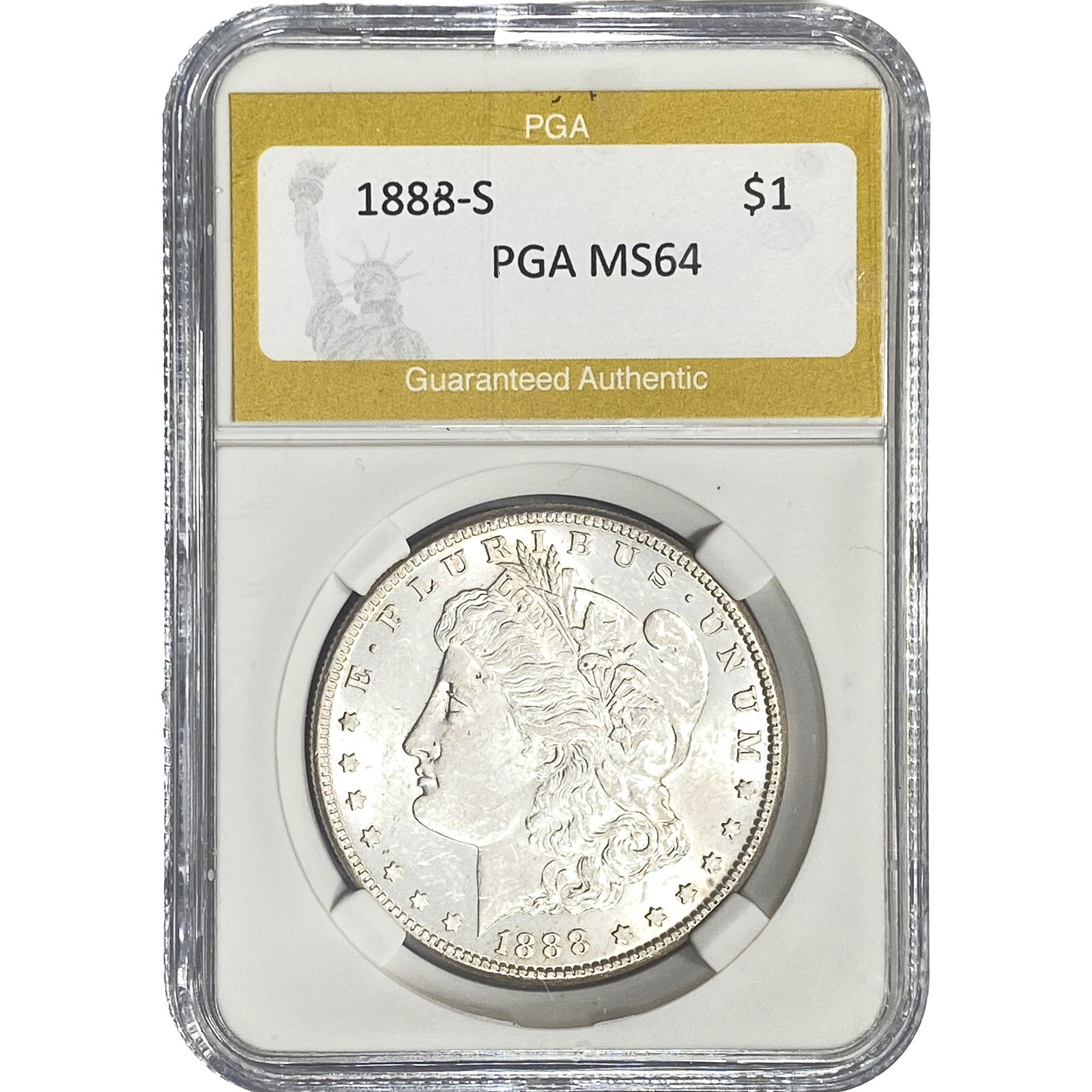 1888-S Morgan Silver Dollar PGA MS64 (1 of 2)
