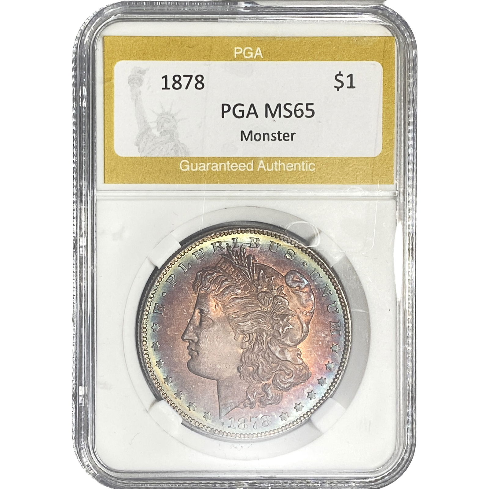 1878 Morgan Silver Dollar PGA MS65 Monster: 1878 Morgan Silver Dollar PGA MS65 Monster