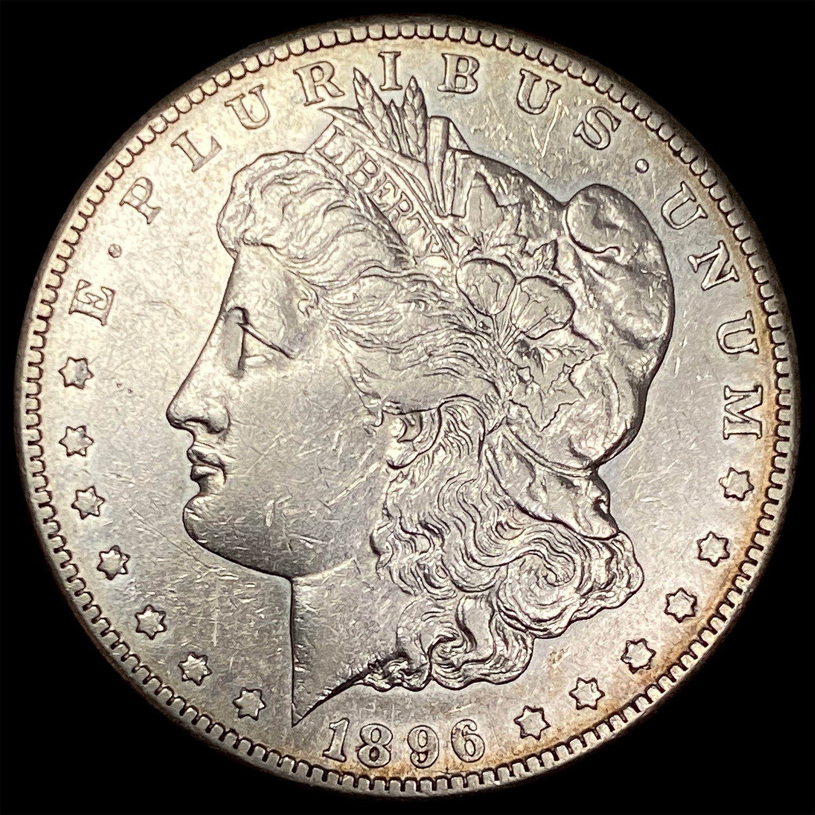 1896-S Silver Morgan Dollar NEARLY UNCIRCULATED: 1896-S Silver Morgan Dollar NEARLY UNCIRCULATED