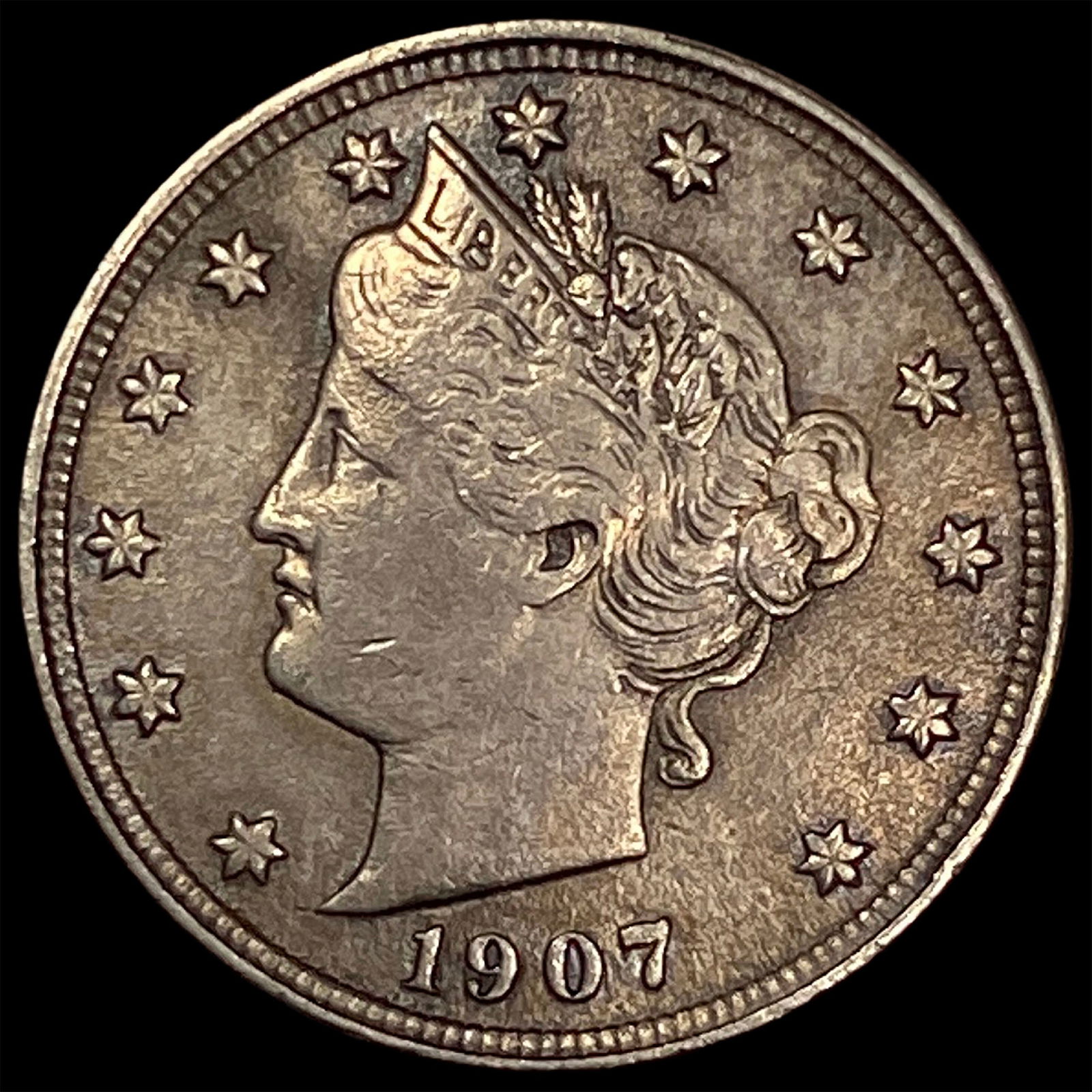 1907 Liberty Head Nickel CLOSELY UNCIRCULATED (1 of 2)