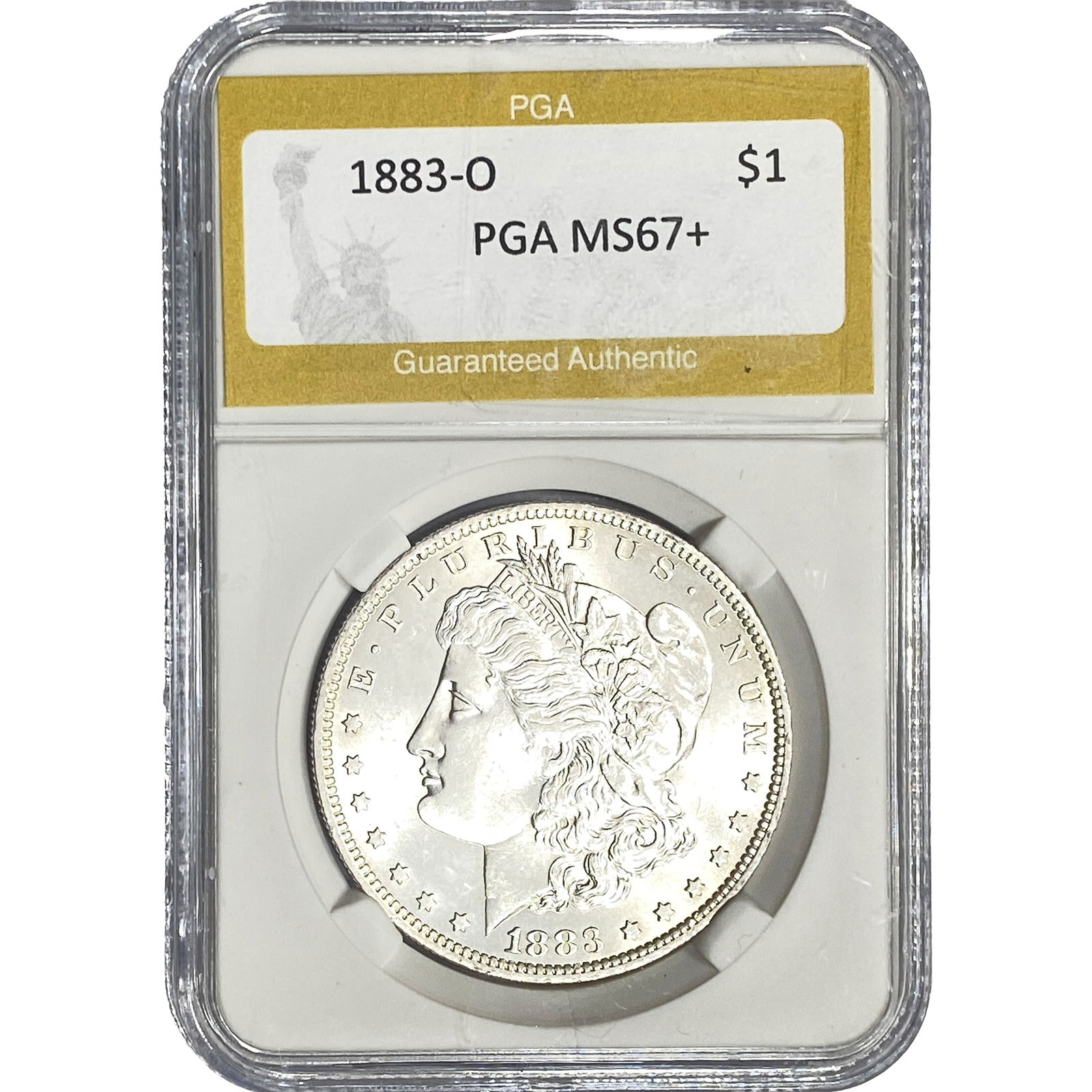 1883-O Morgan Silver Dollar PGA MS67+ (1 of 2)