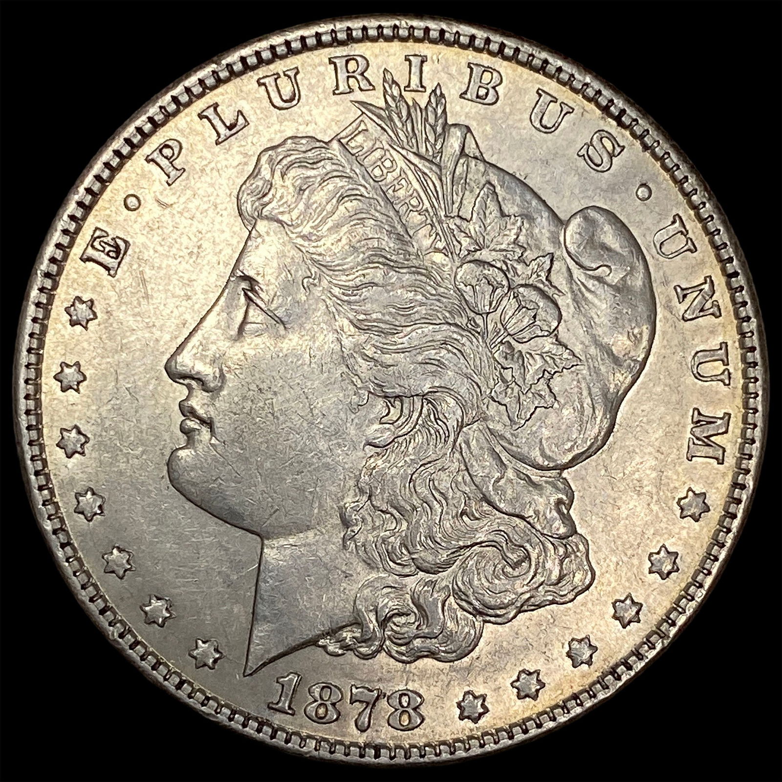 1878 Silver Morgan Dollar CLOSELY UNCIRCULATED: 1878 Silver Morgan Dollar CLOSELY UNCIRCULATED