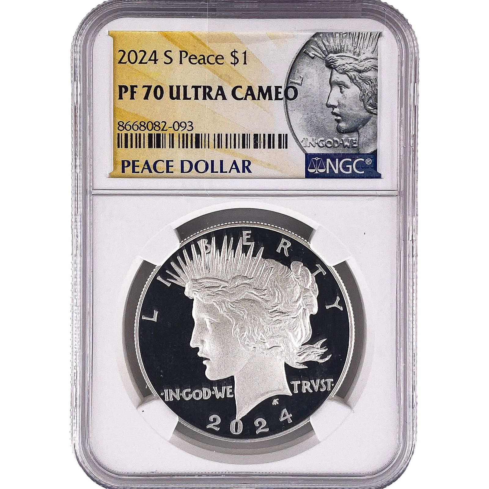 2024-S Silver Peace Dollar NGC PF70 Ultra Cameo: 2024-S Silver Peace Dollar NGC PF70 Ultra Cameo