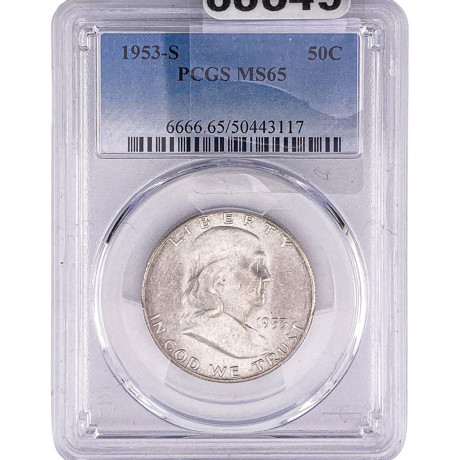 1953-S Franklin Half Dollar PCGS MS65: 1953-S Franklin Half Dollar PCGS MS65