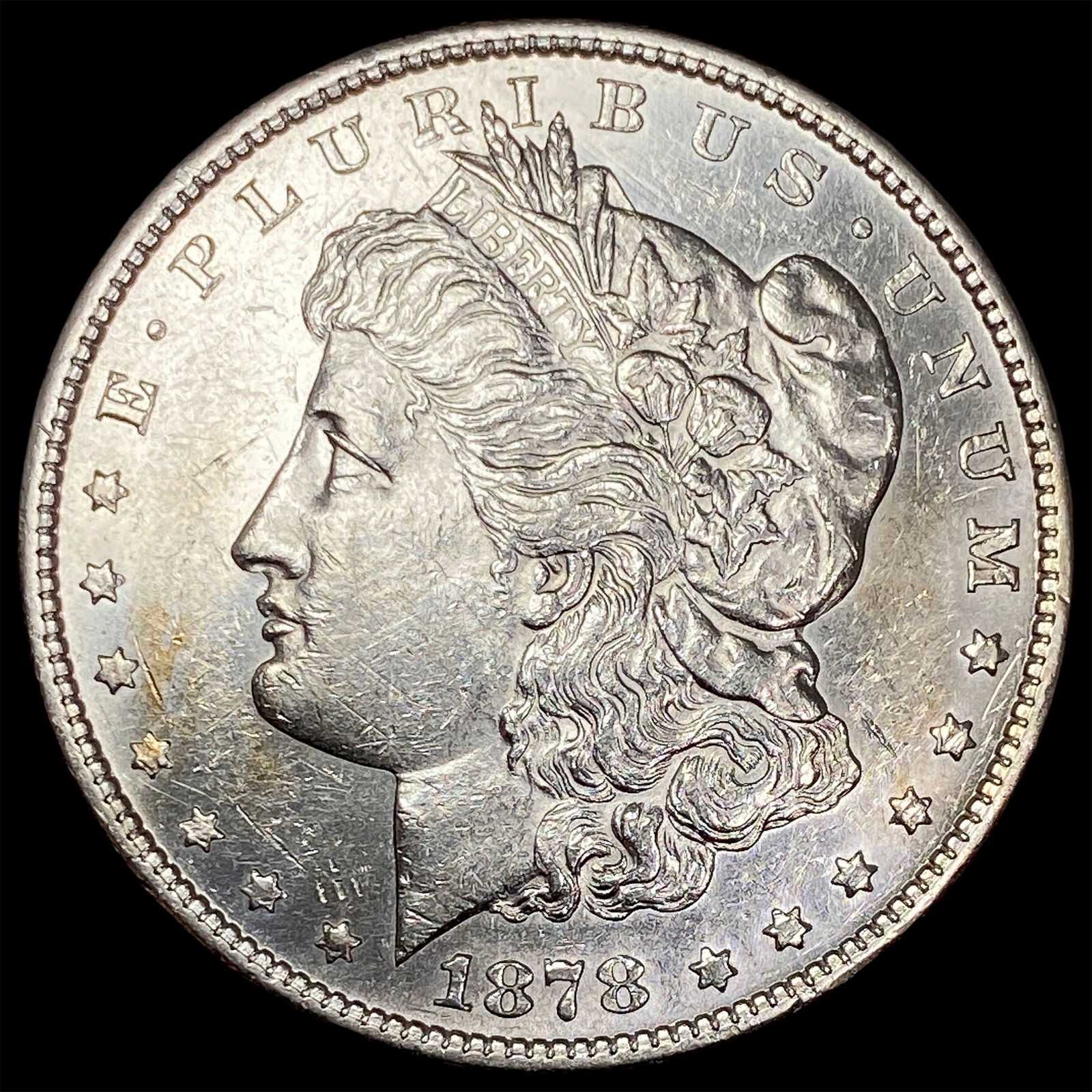 1878-S Silver Morgan Dollar CLOSELY UNCIRCULATED: 1878-S Silver Morgan Dollar CLOSELY UNCIRCULATED