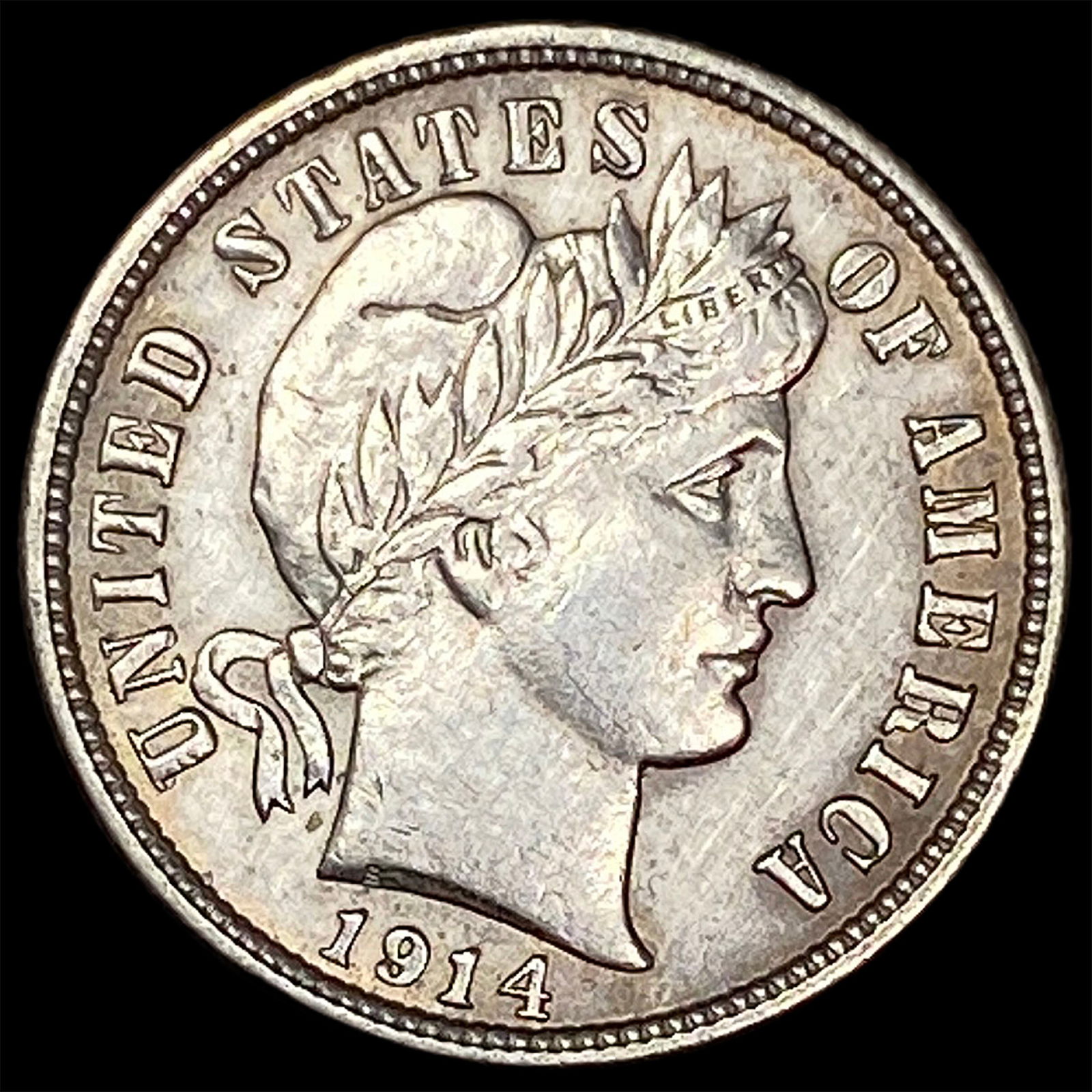 1914-D Silver Barber Dime UNCIRCULATED: 1914-D Silver Barber Dime UNCIRCULATED